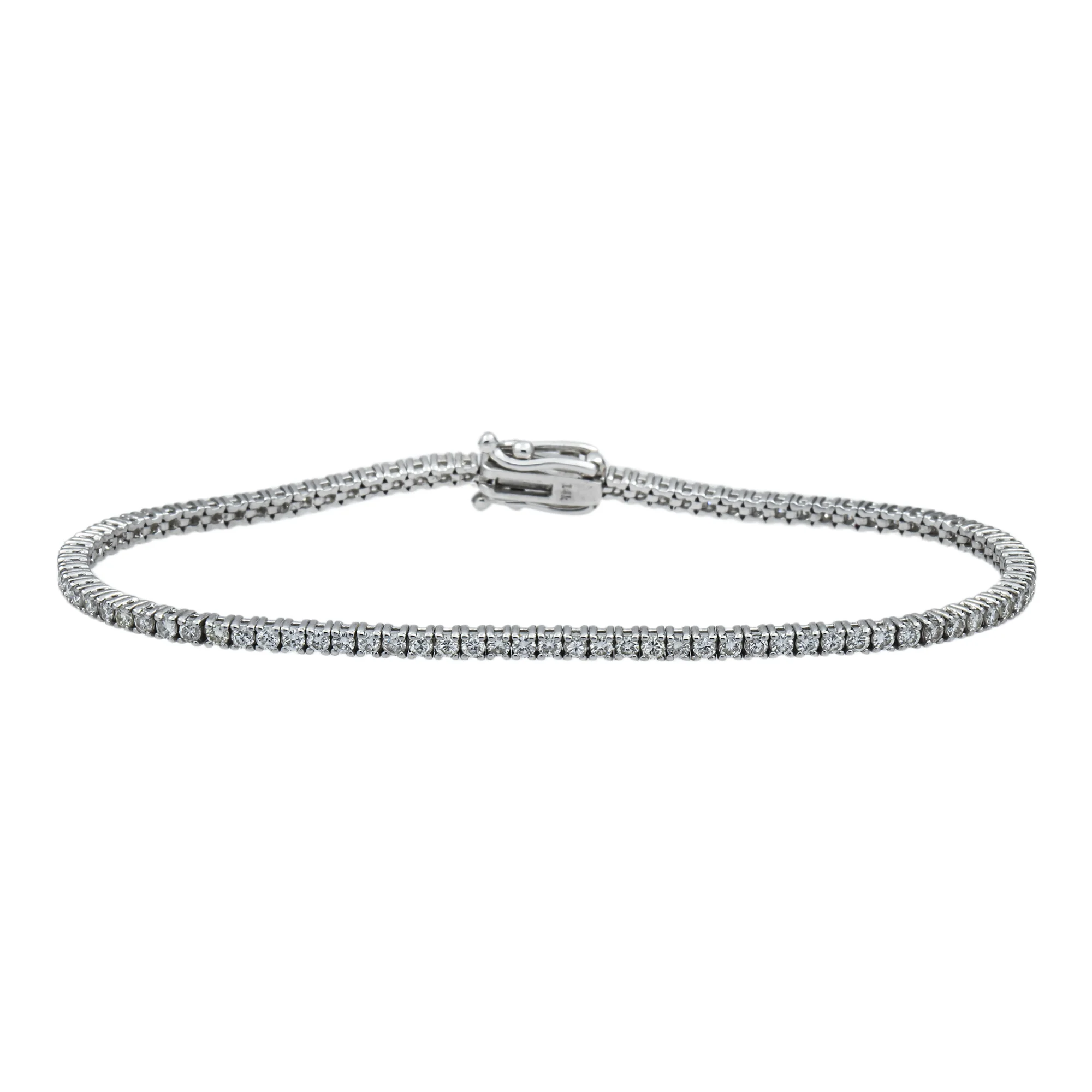 14K Gold Round Diamond Tennis Bracelet 2.0ct (White, Yellow or Rose Gold)