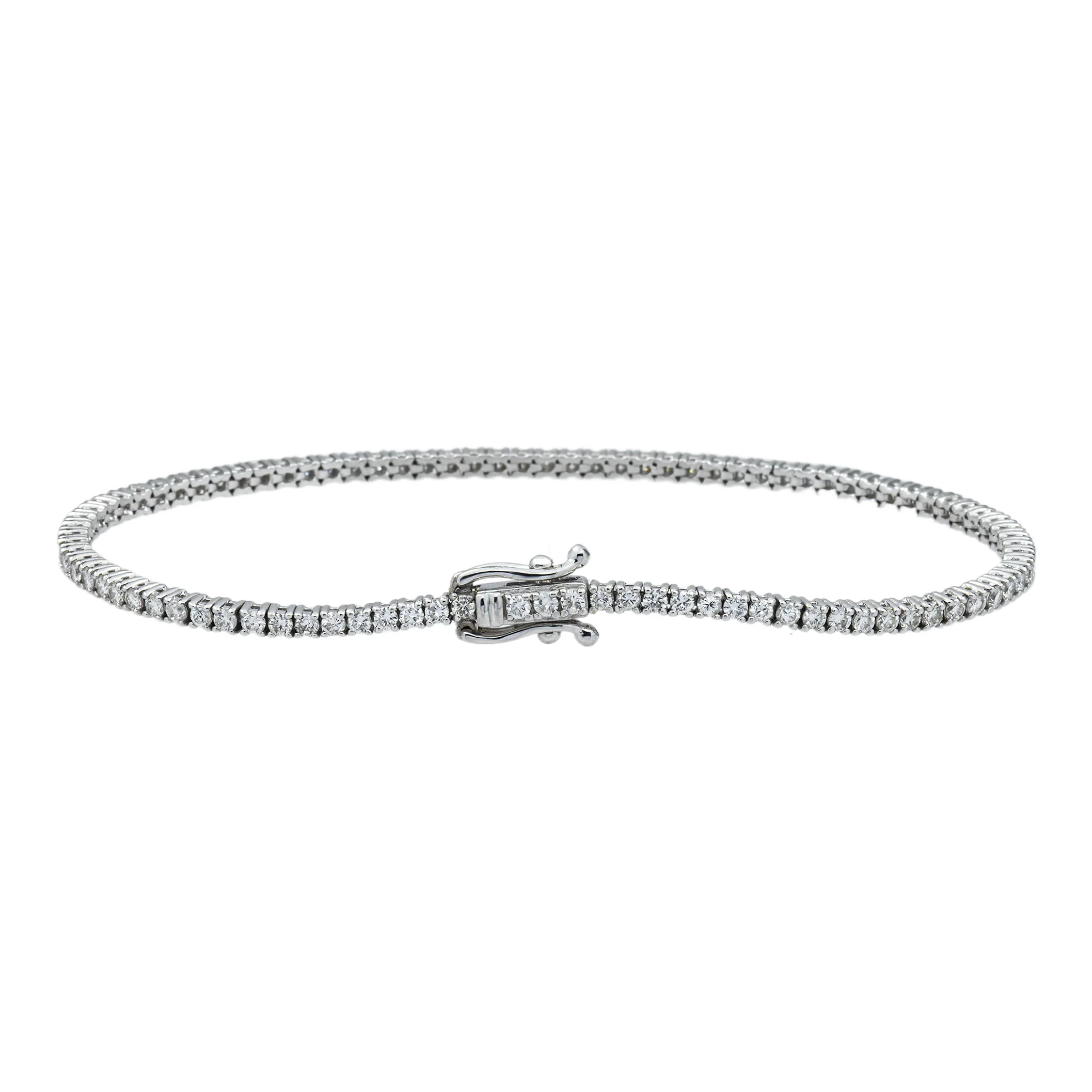 14K Gold Round Diamond Tennis Bracelet 2.0ct (White, Yellow or Rose Gold) - Image 3