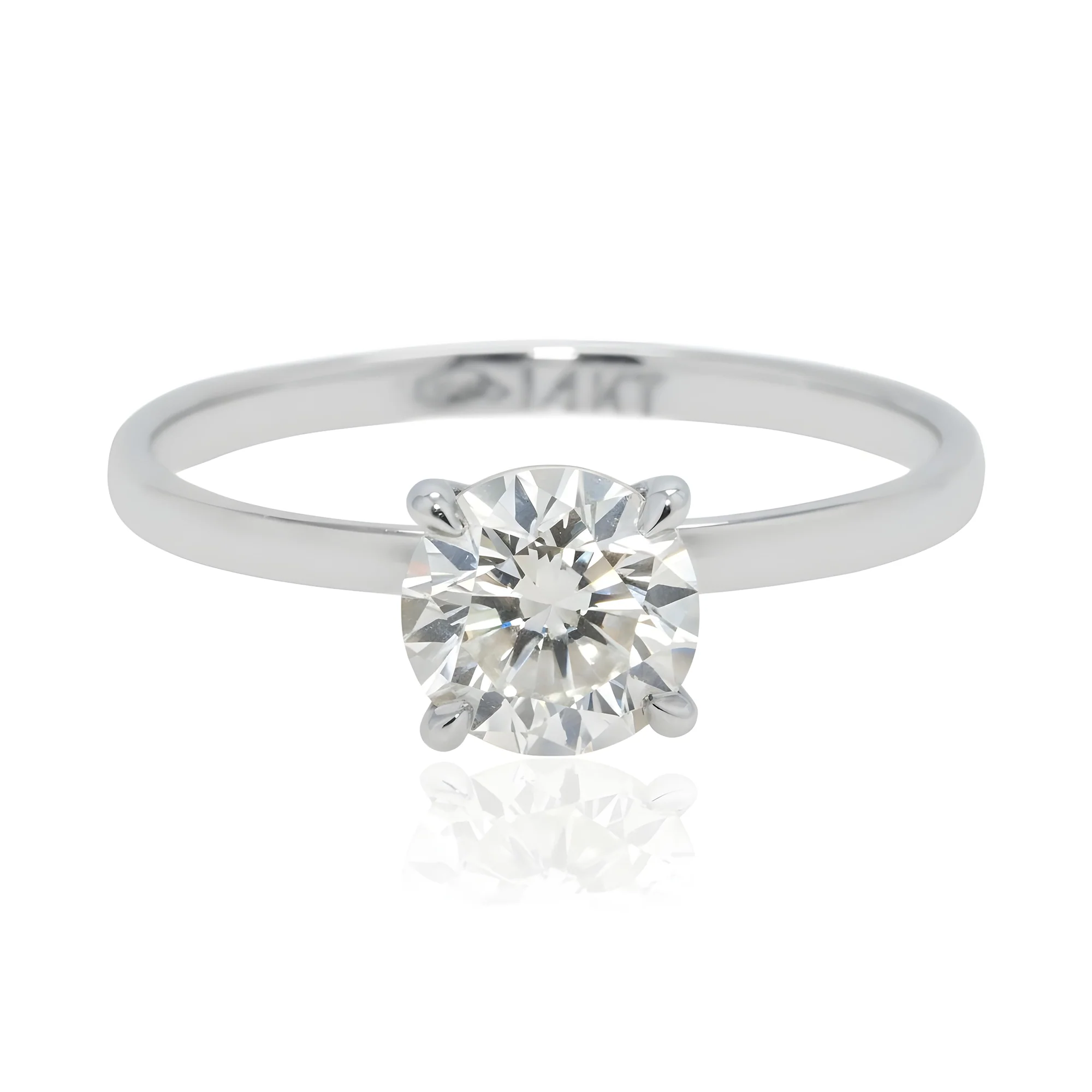 14K Rose Gold Round Solitaire Diamond Engagement Ring 1.16ct - Image 3