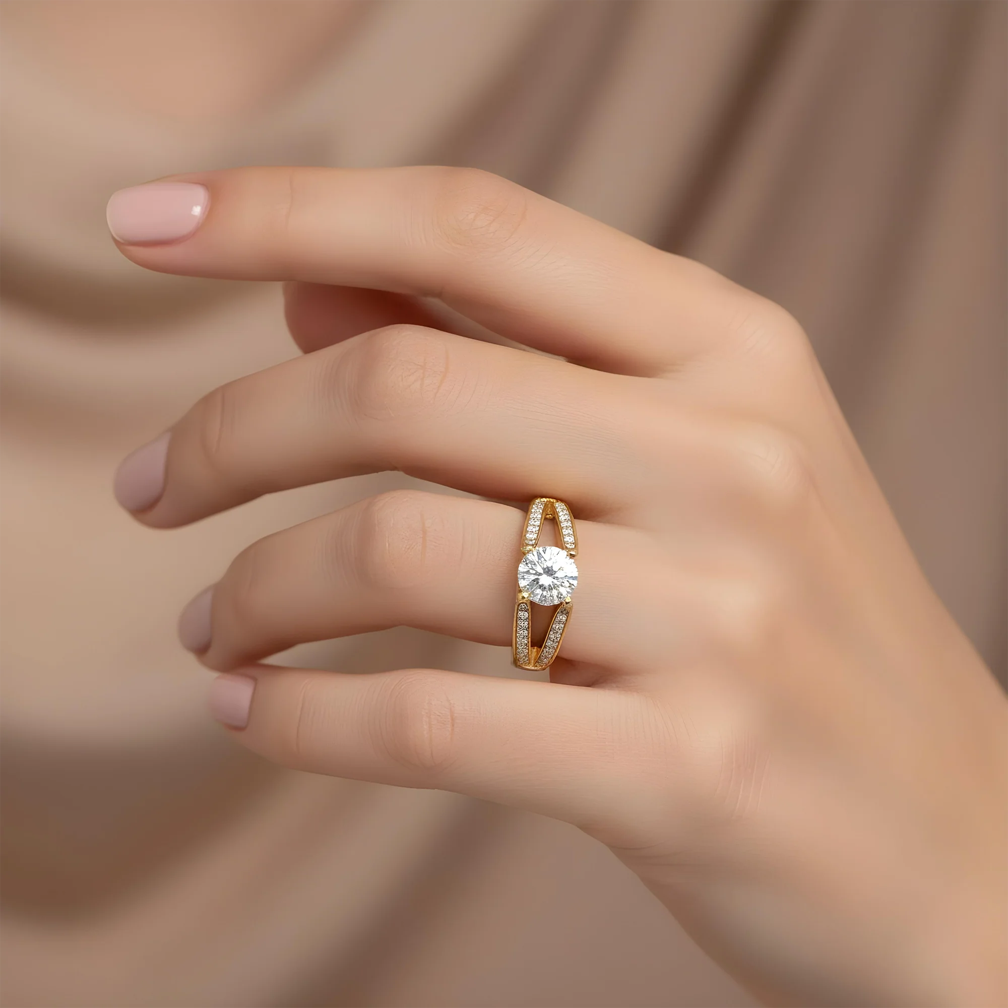 14K Rose Gold 1.09ct Round Diamond Engagement Ring 2.02ctw - Image 10
