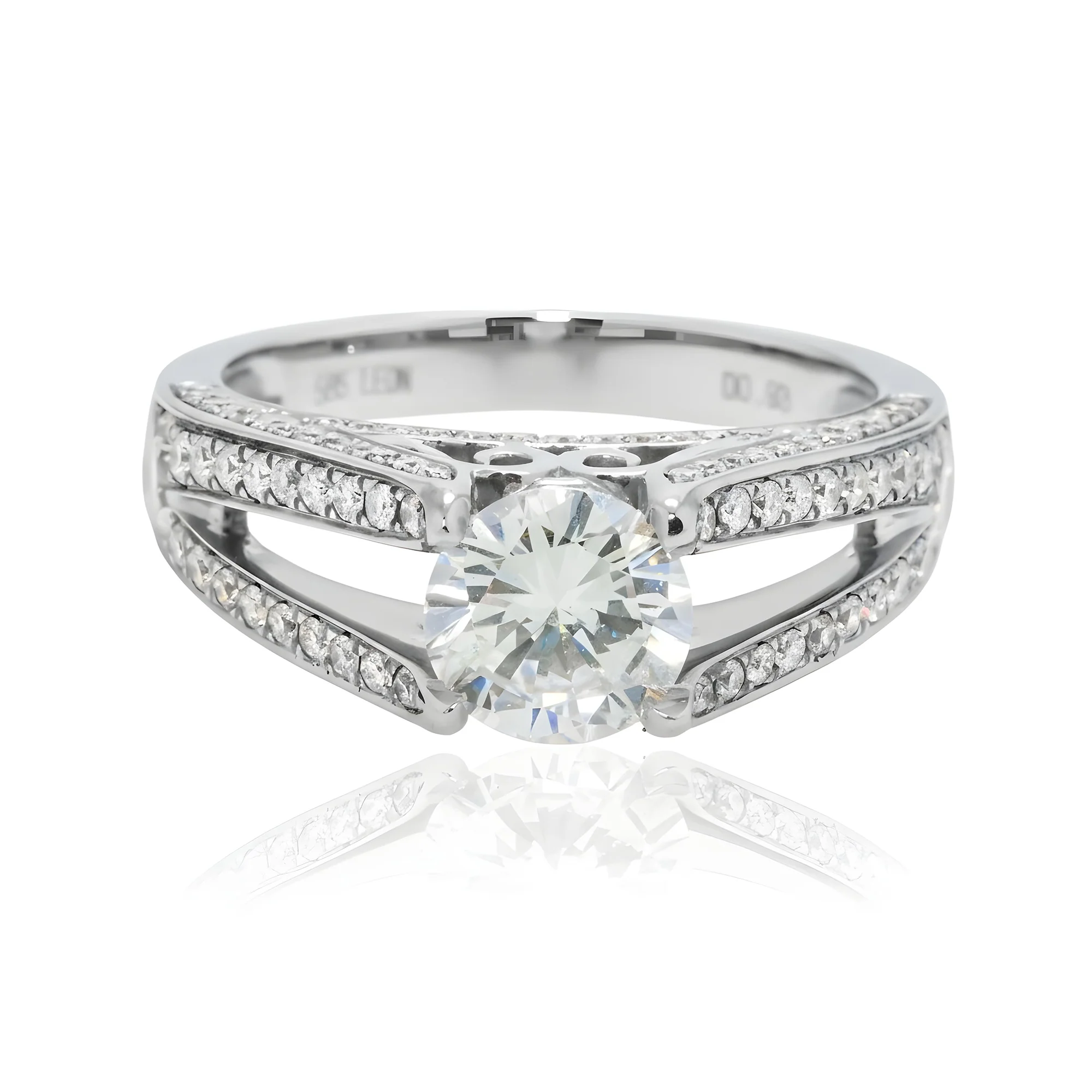 14K Rose Gold 1.09ct Round Diamond Engagement Ring 2.02ctw - Image 6