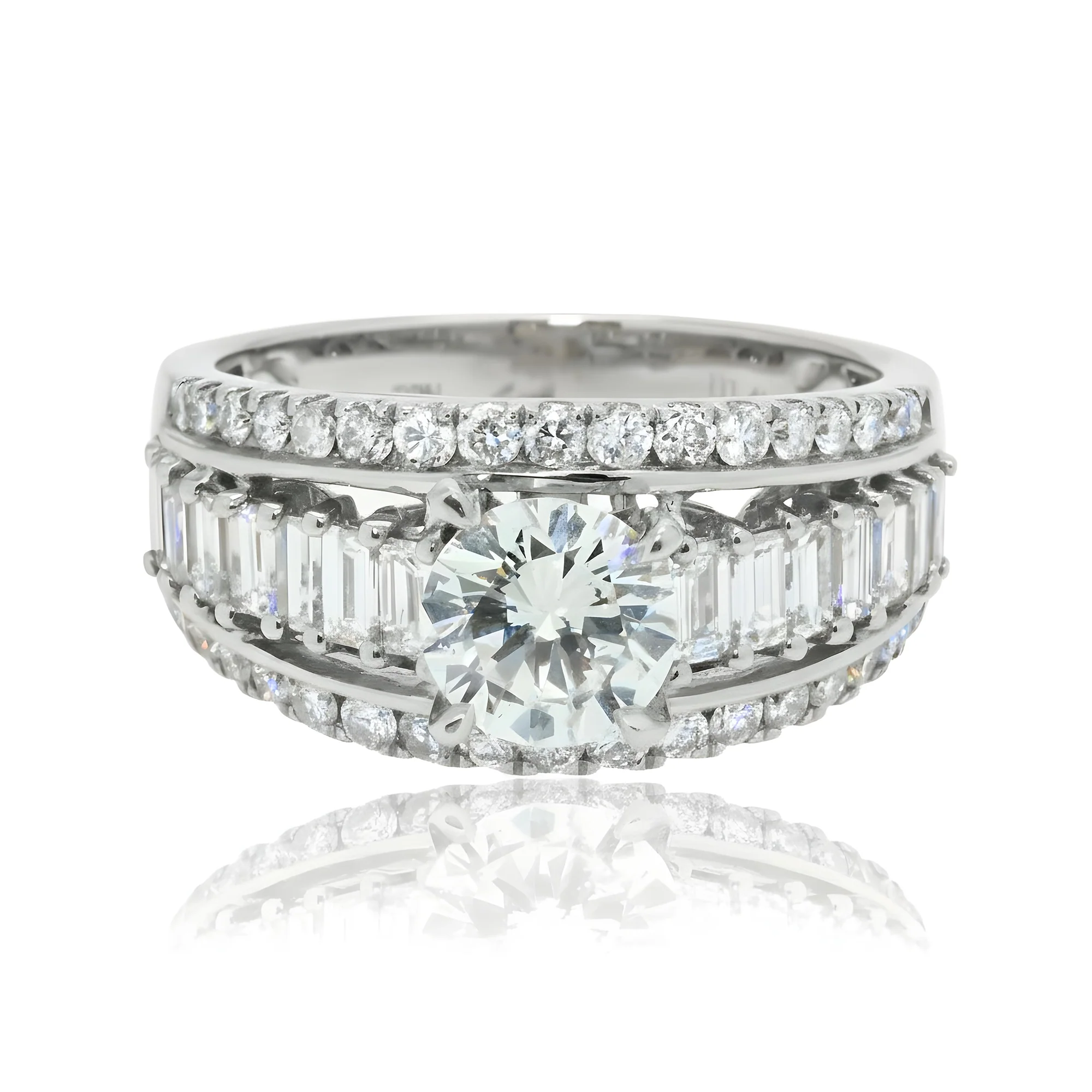 14K Rose Gold 1.0ct Round Diamond Engagement Ring 2.47ctw - Image 6