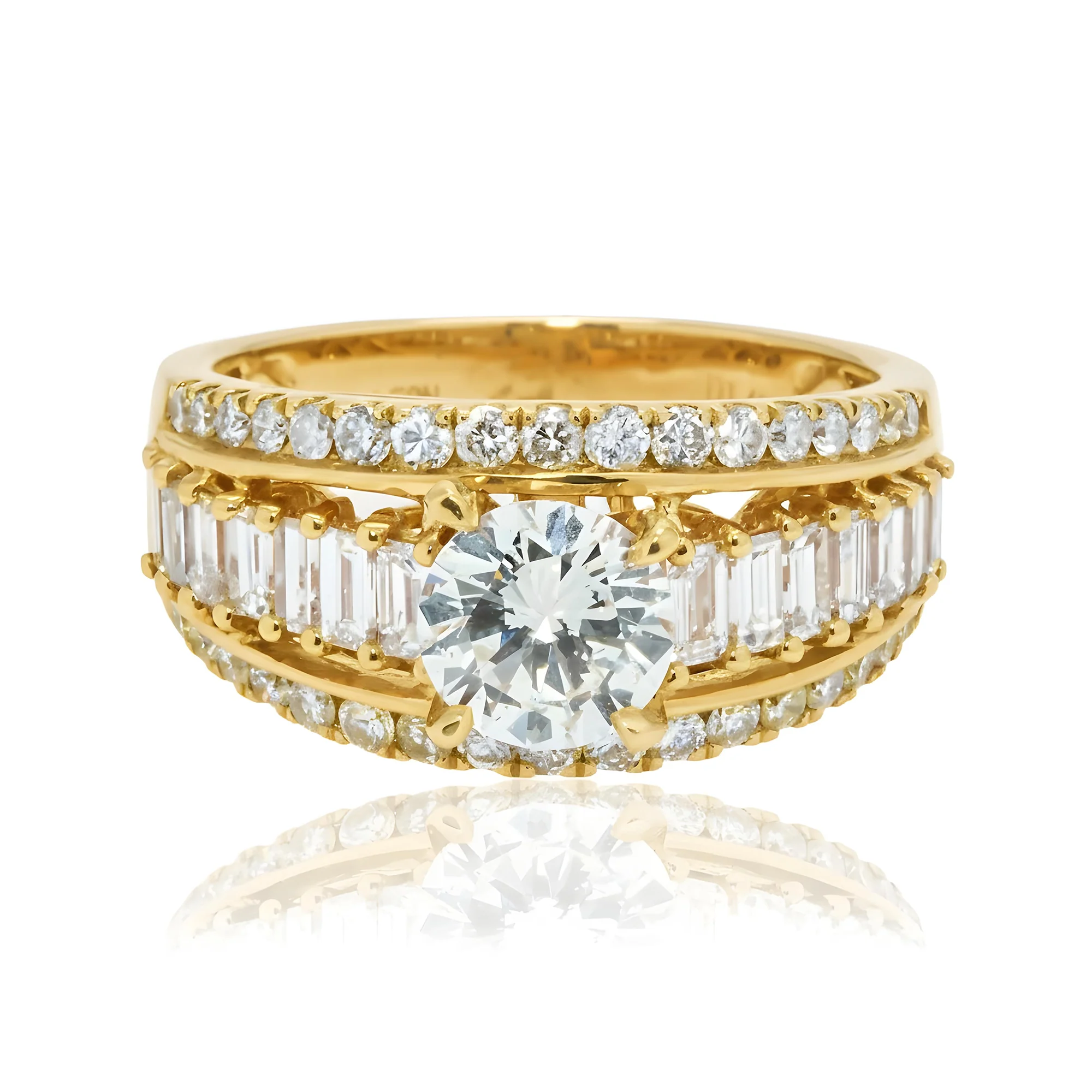 14K Rose Gold 1.0ct Round Diamond Engagement Ring 2.47ctw - Image 9