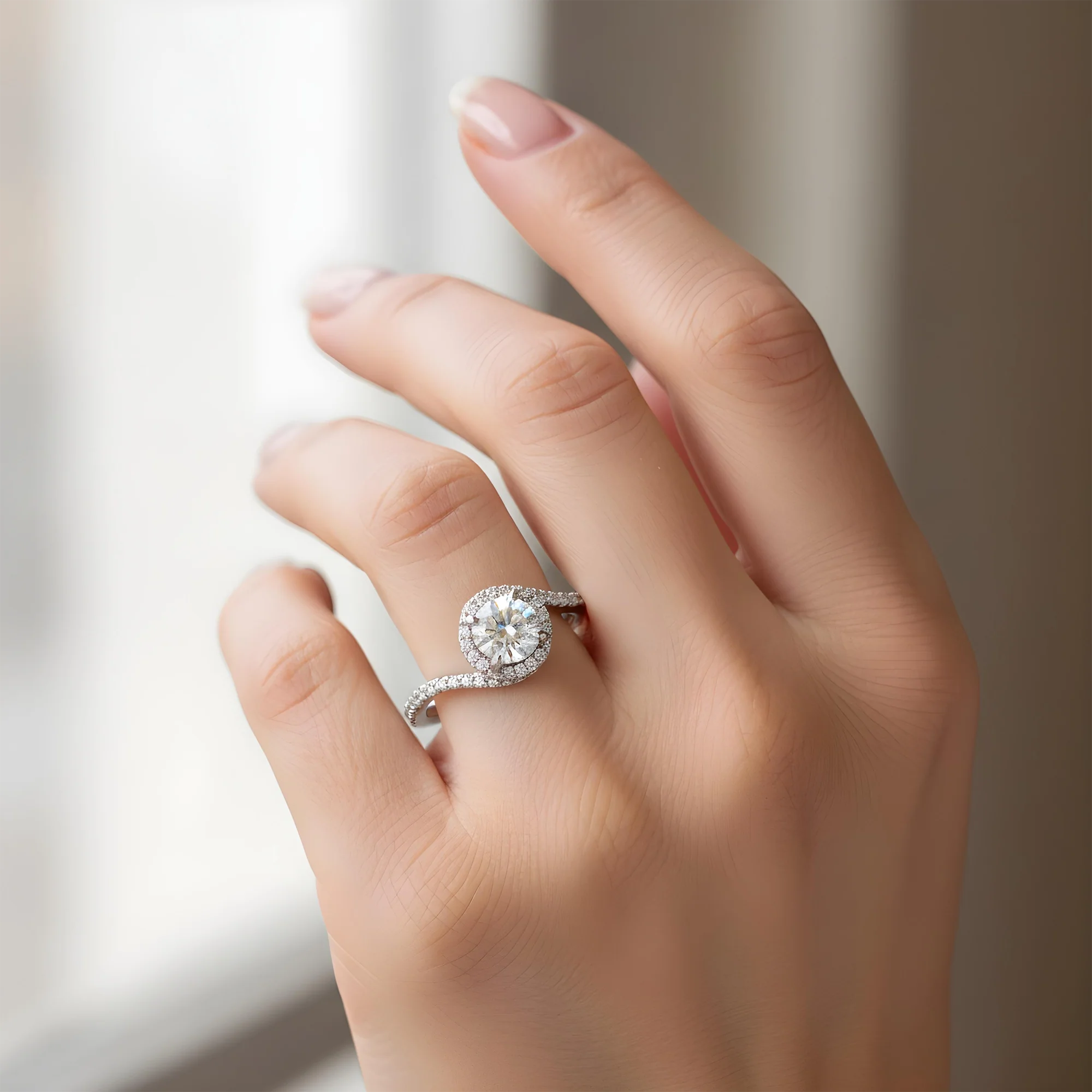 14K Rose Gold 1.10ct Round Diamond Engagement Ring 1.47ctw - Image 8