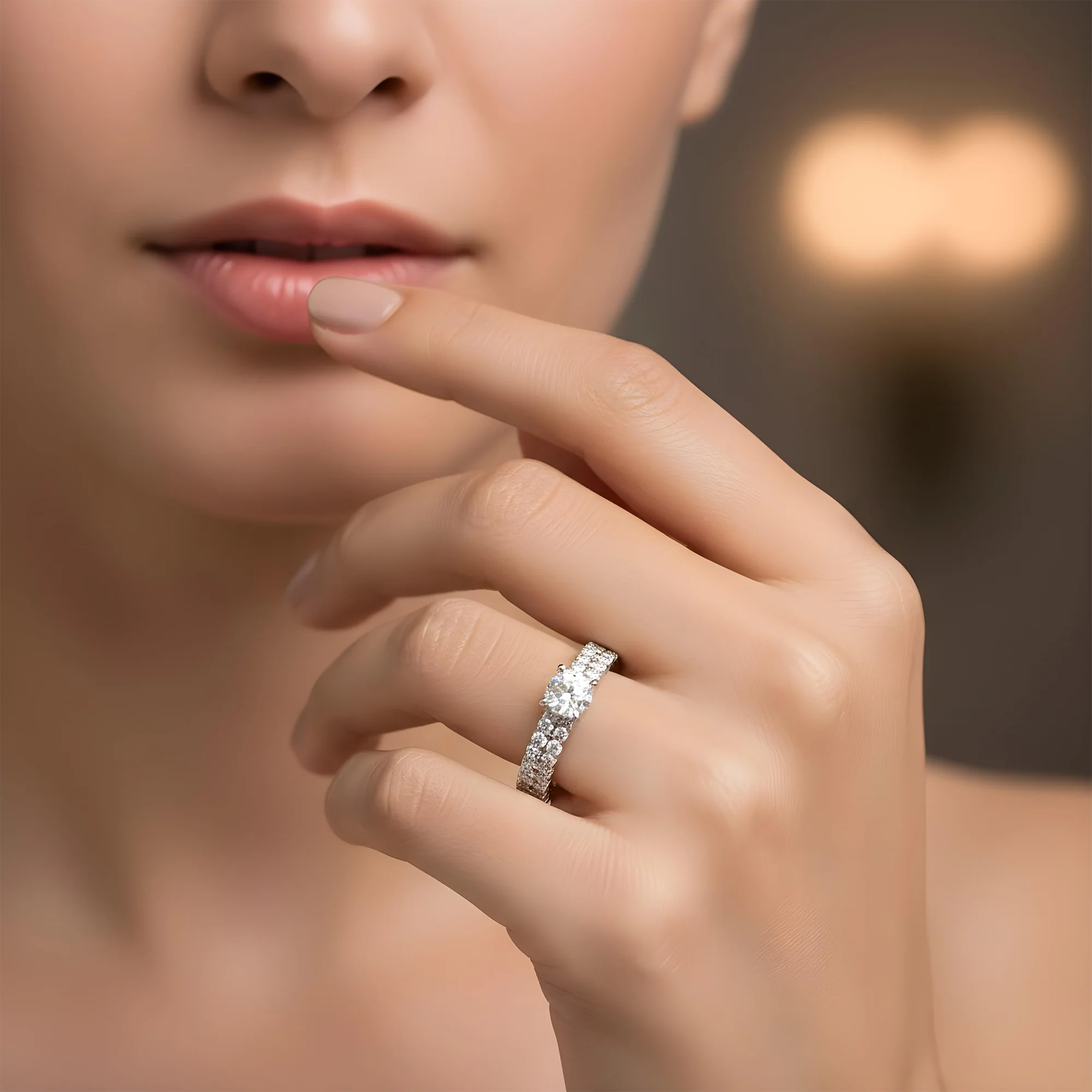 14K Rose Gold 1.17ct Round Diamond Engagement Ring 2.57ctw - Image 8