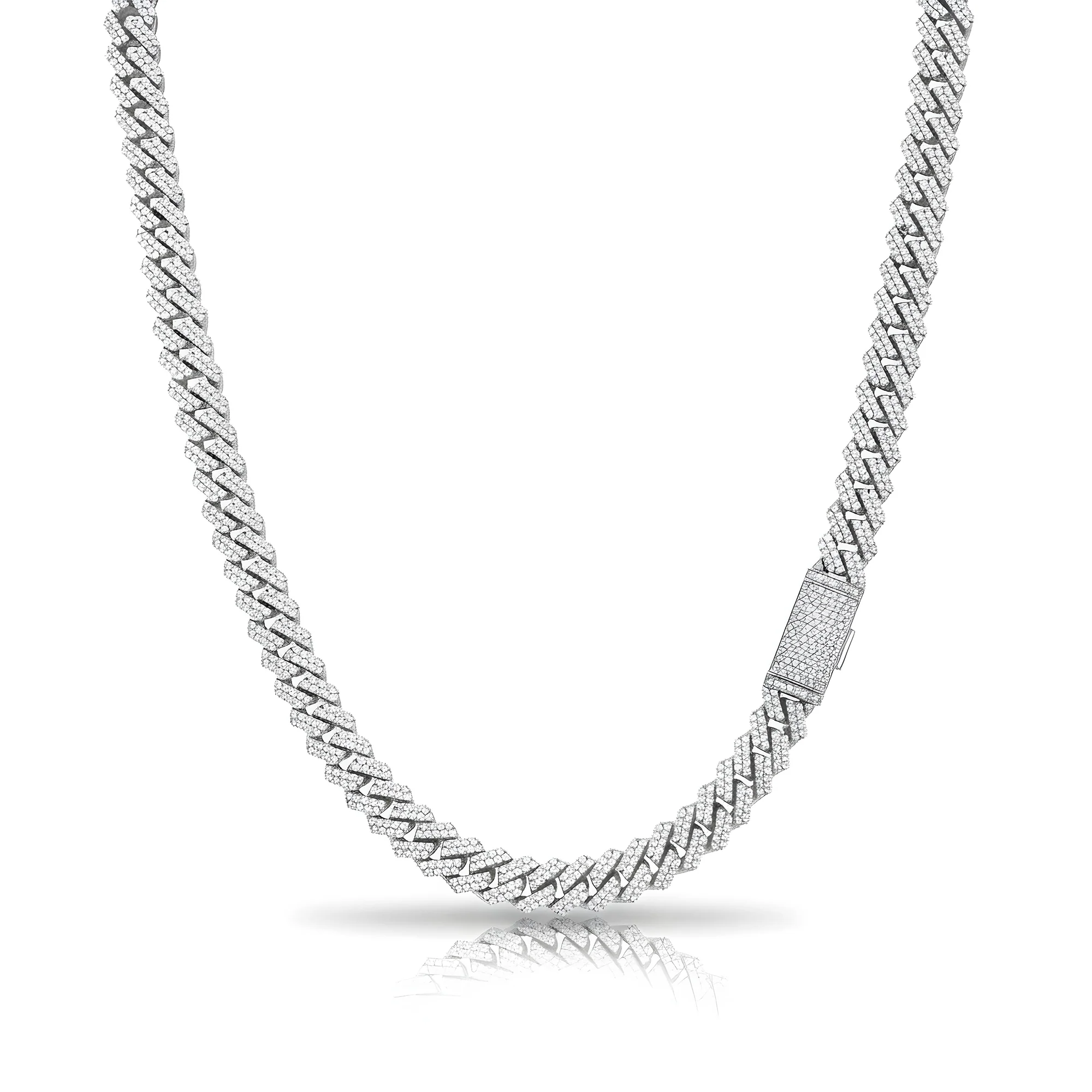 14K Rose Gold 11mm Diamond Cuban Link Chain 16-22" - Image 4