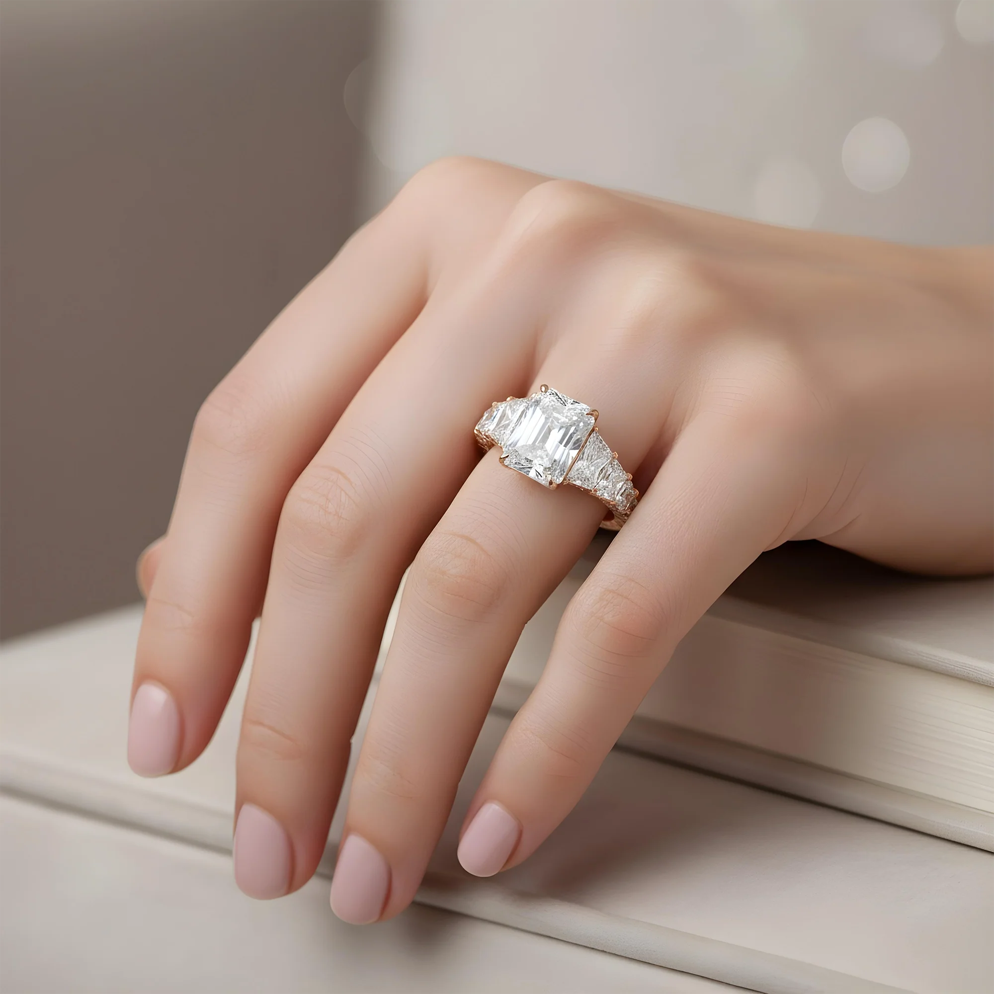 14K White 10.03ct Radiant Cut Diamond Engagement Ring 17.42ctw - Image 10