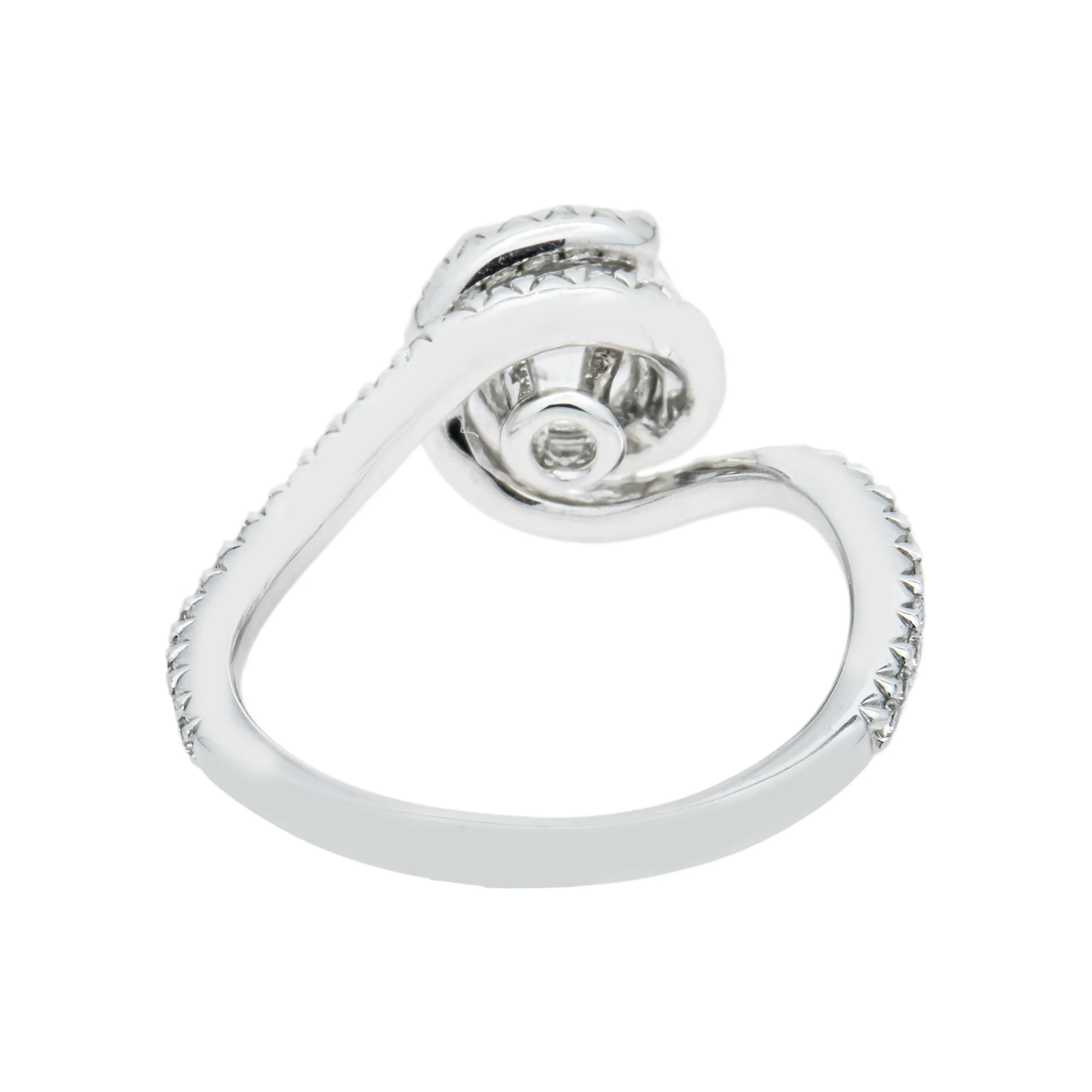 14K White Gold 1.09ct Round Diamond Engagement Ring 1.46ctw - Image 5