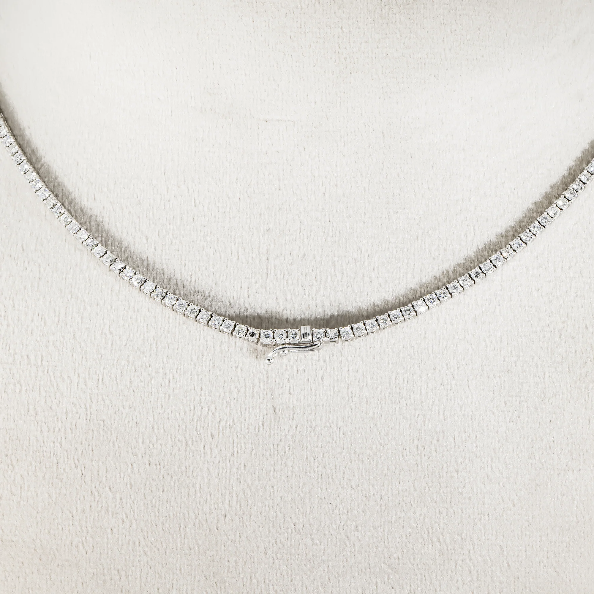 14K White Gold Asscher Cut Diamond Butterfly Pendant & Chain Necklace 15.16ct - Image 4