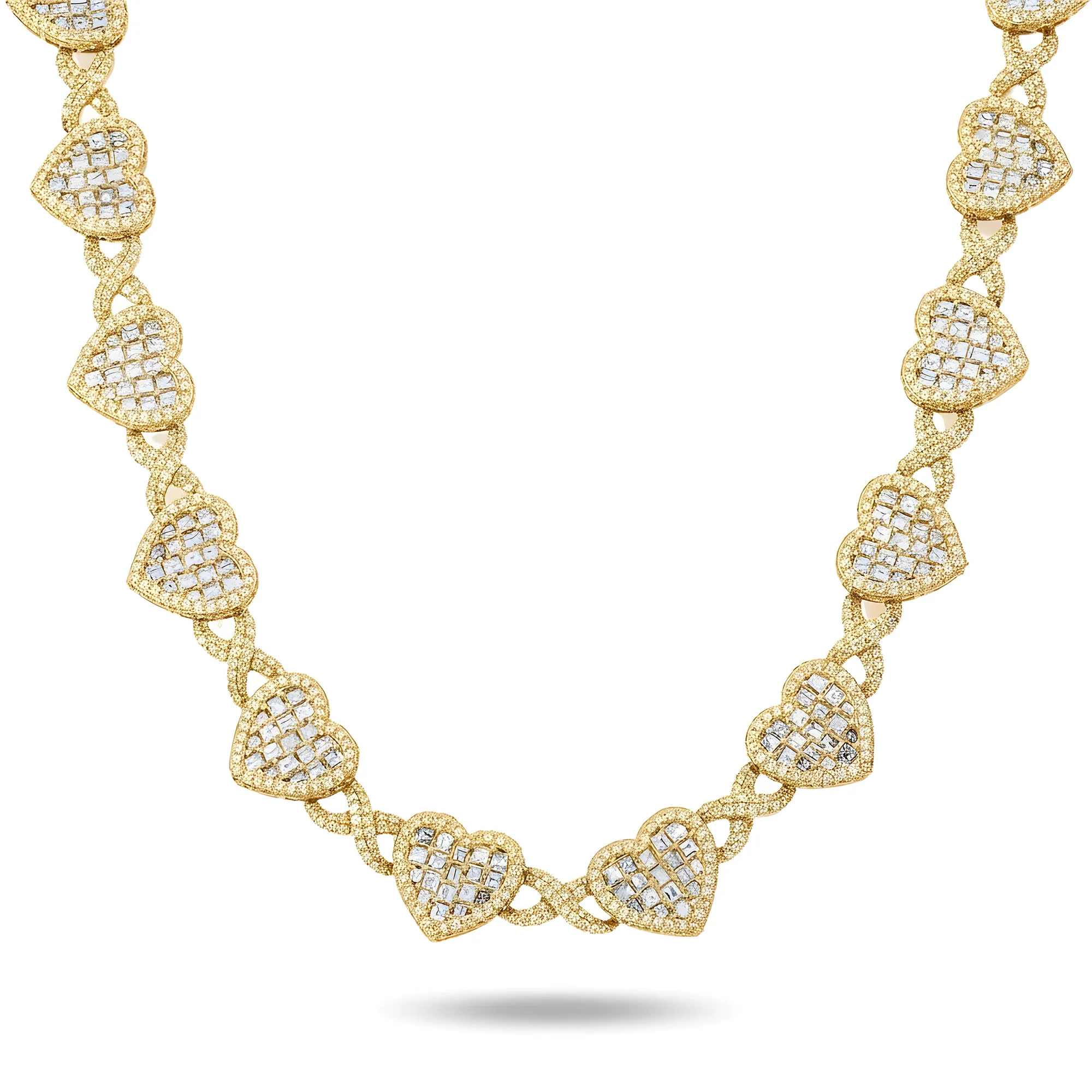 14K White Gold "Infinite Love" Asscher Cut Diamond Necklace 37.65ct - Image 4