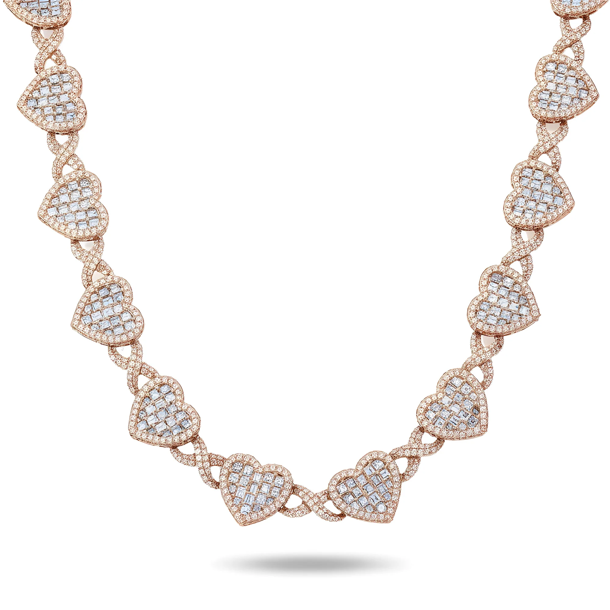 14K White Gold "Infinite Love" Asscher Cut Diamond Necklace 37.65ct - Image 6