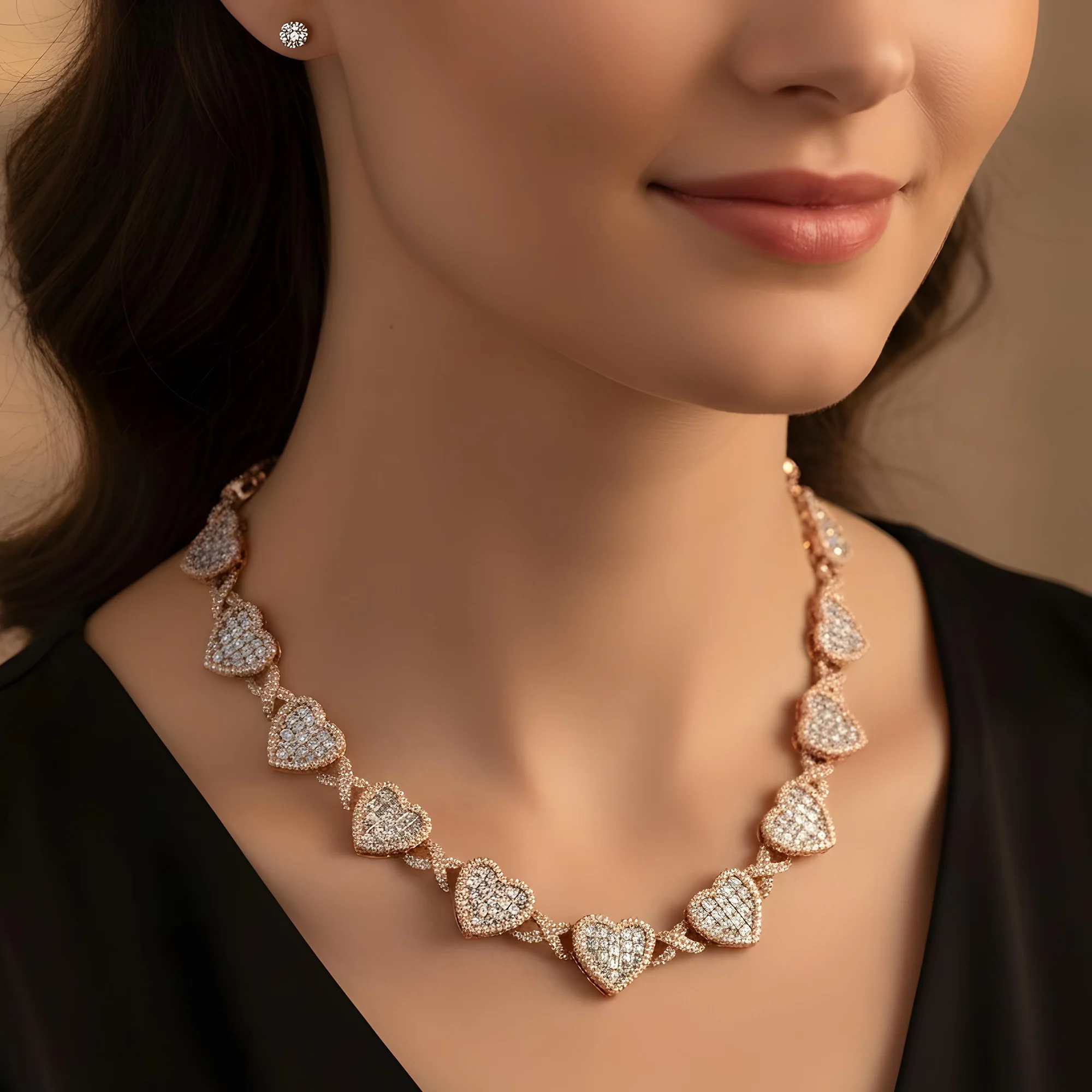 14K White Gold "Infinite Love" Asscher Cut Diamond Necklace 37.65ct - Image 7