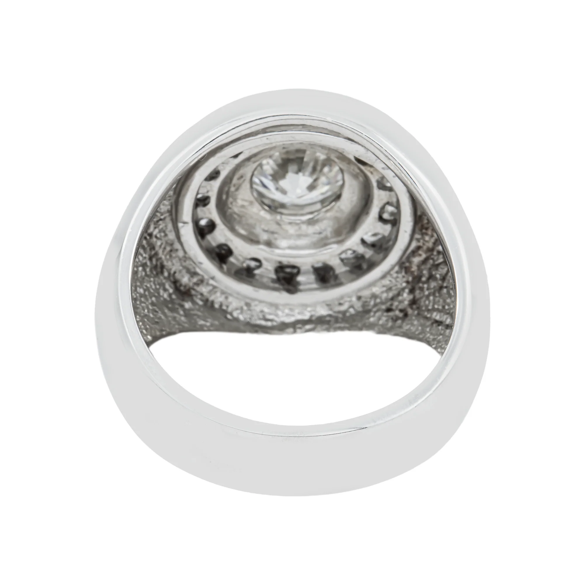 14K White Gold Round Diamond Ring W/ Halo 2.81ctw - Image 5