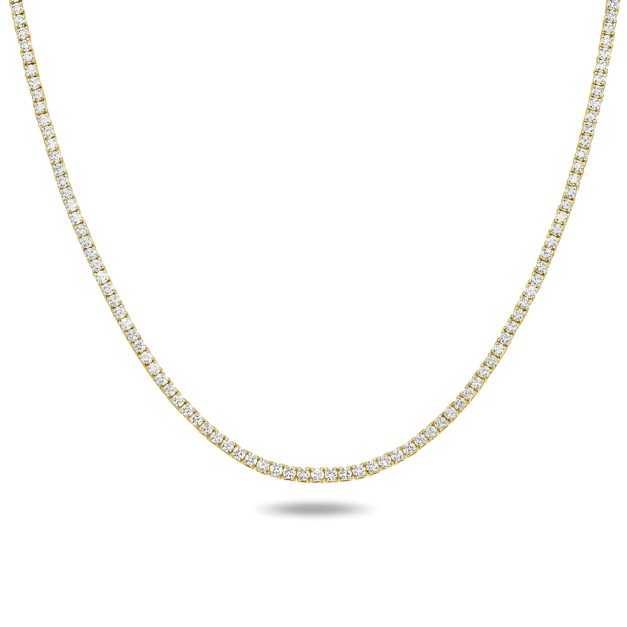 14K White Gold Round Diamond Tennis Chain 5.68ct (16"-24") - Image 5