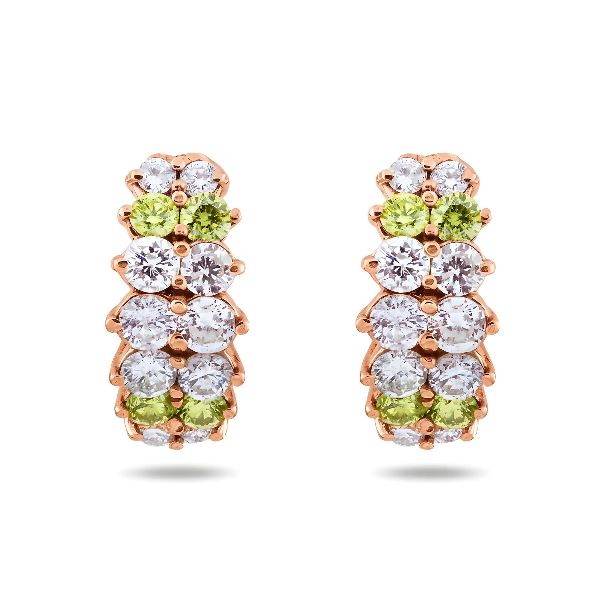14K White Gold Canary Yellow Diamond Hoop Earrings 3.24ctw - Image 6