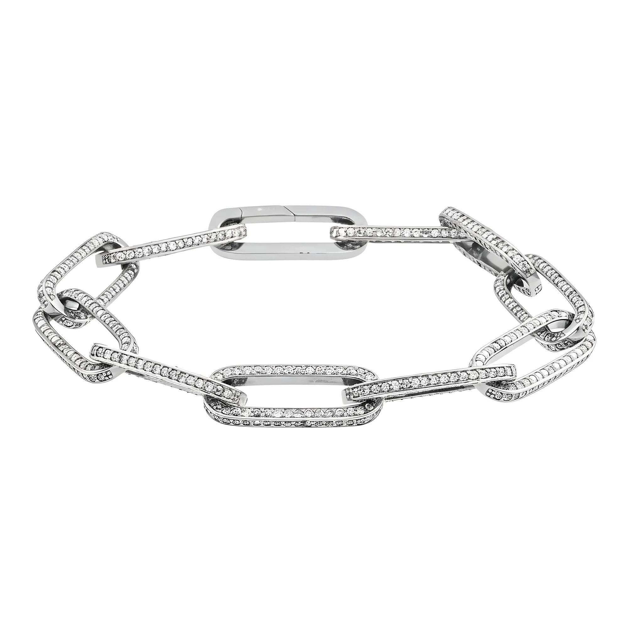 14K Yellow Gold PaperClip Chain Bracelet 4.67ct - Image 5
