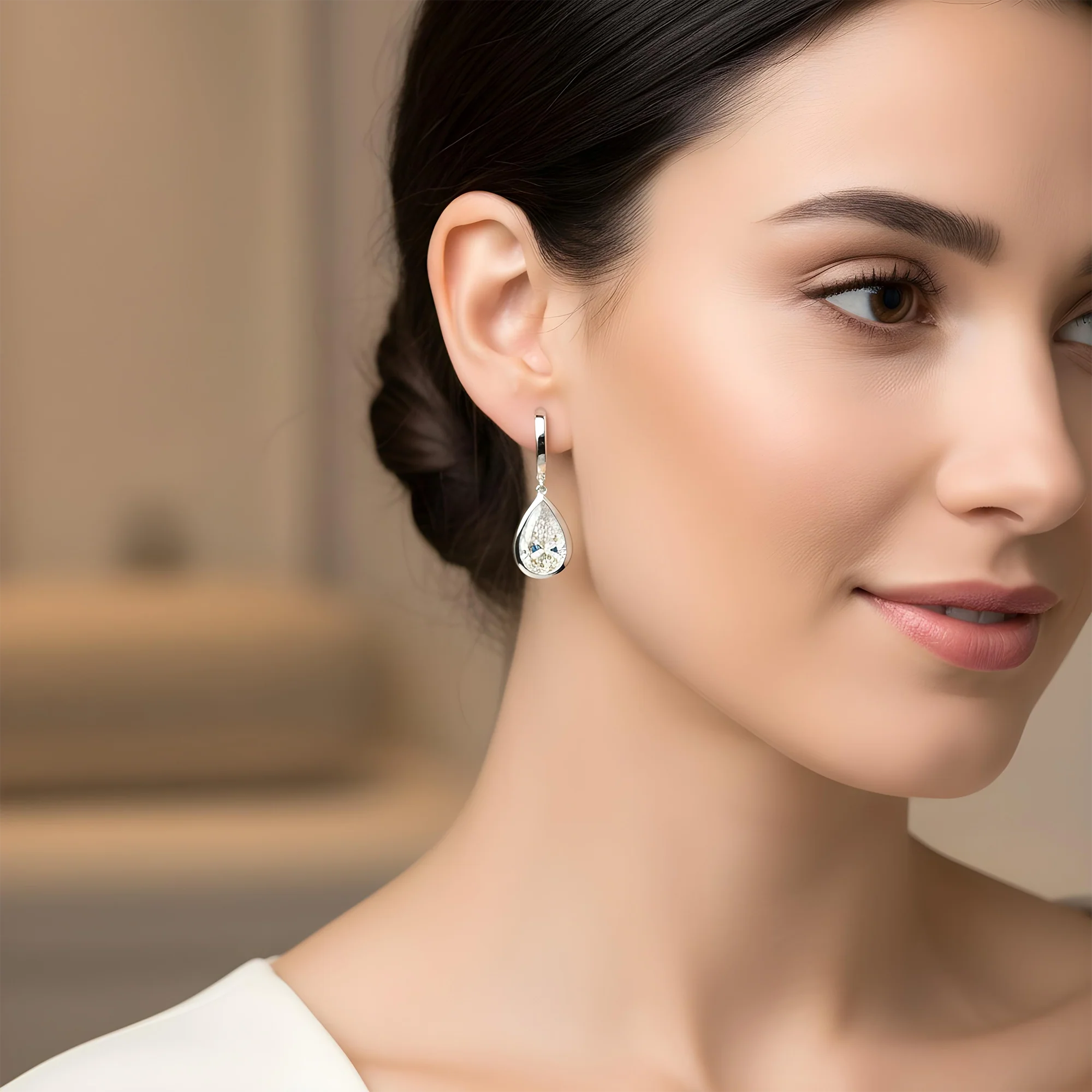 14K Yellow Gold Pear Cut Diamond Drop Earrings 4.06ctw - Image 6