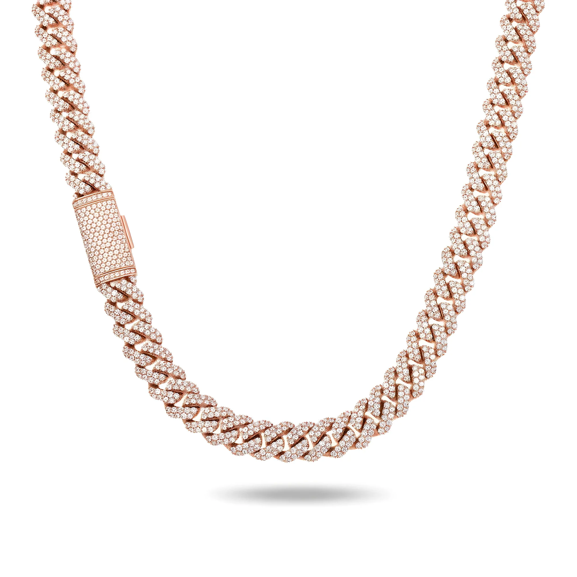 14K Yellow Gold Round Diamond Cuban Link Chain 22.0ct - Image 7