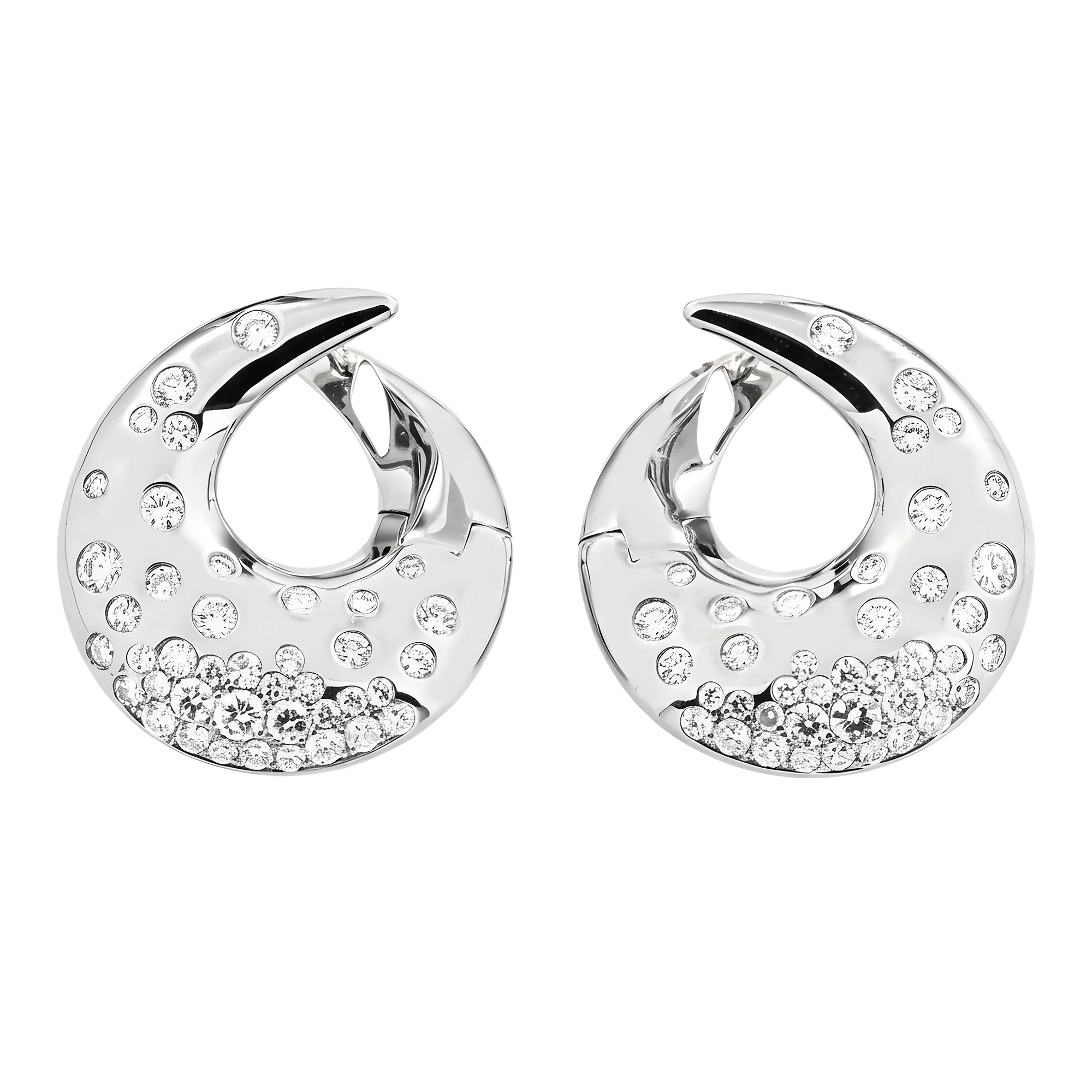 14K Yellow Gold Round Diamond Drop Earrings 2.43ctw - Image 5