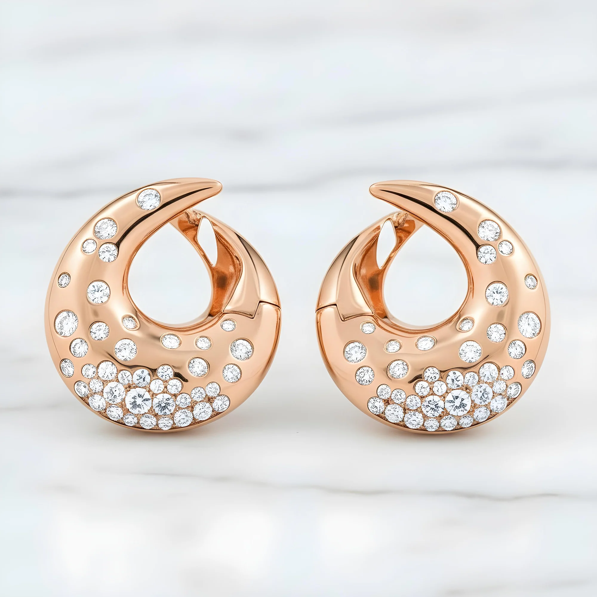 14K Yellow Gold Round Diamond Drop Earrings 2.43ctw - Image 8