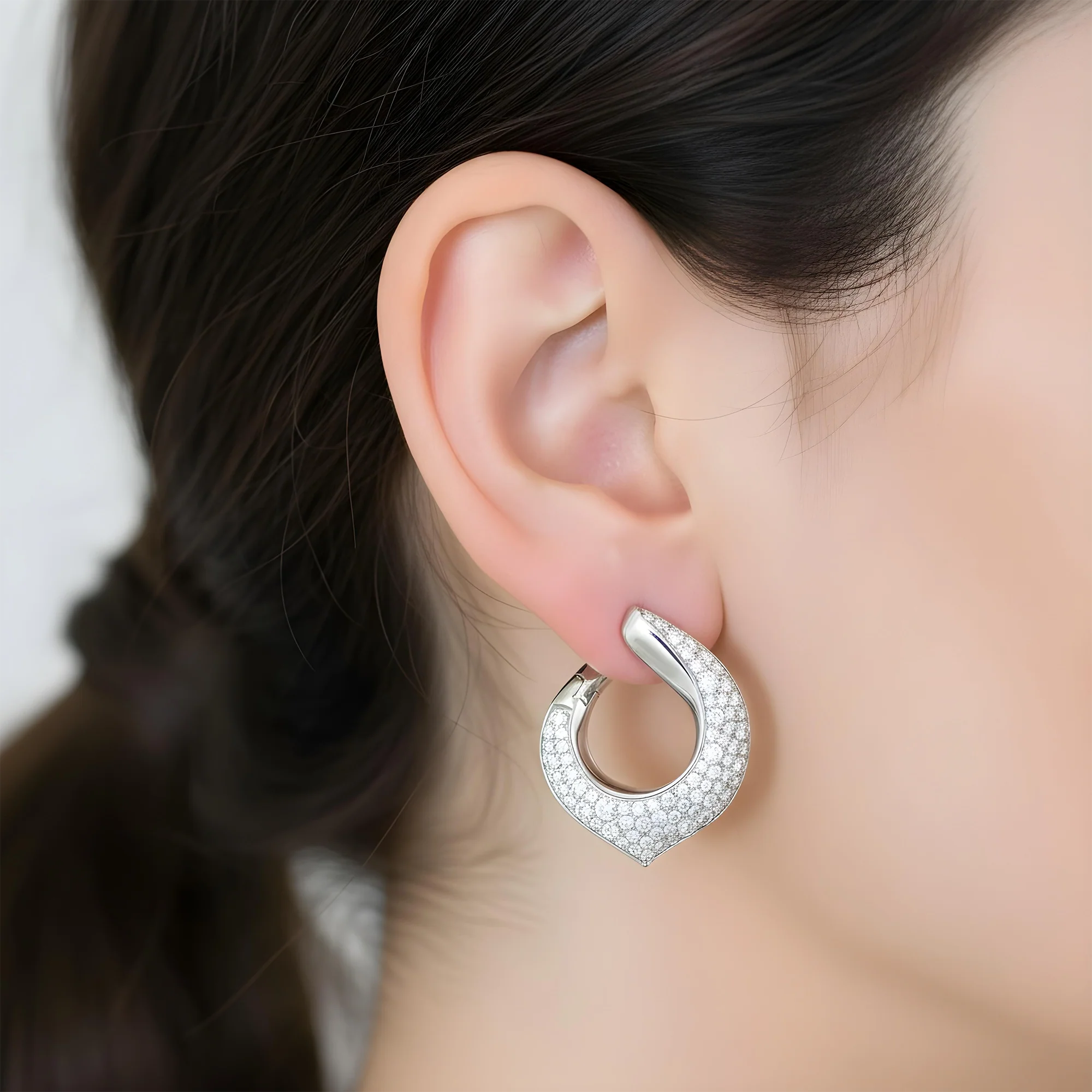 14K Yellow Gold Round Diamond Drop Earrings 2.66ctw - Image 5