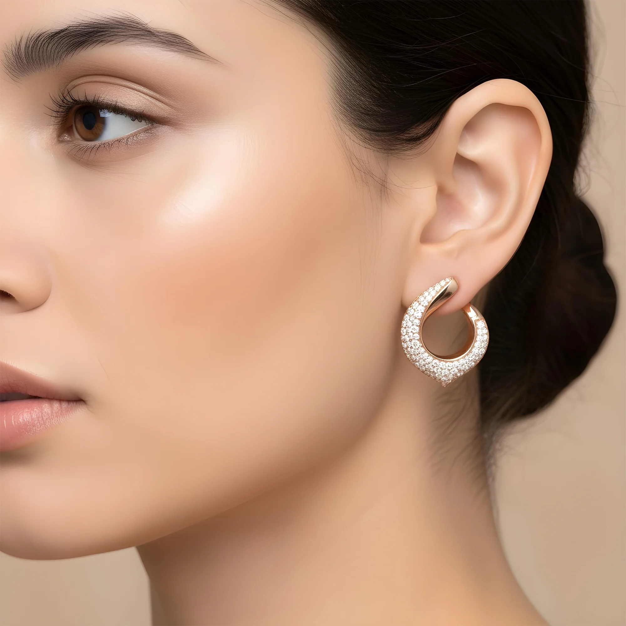 14K Yellow Gold Round Diamond Drop Earrings 2.66ctw - Image 8