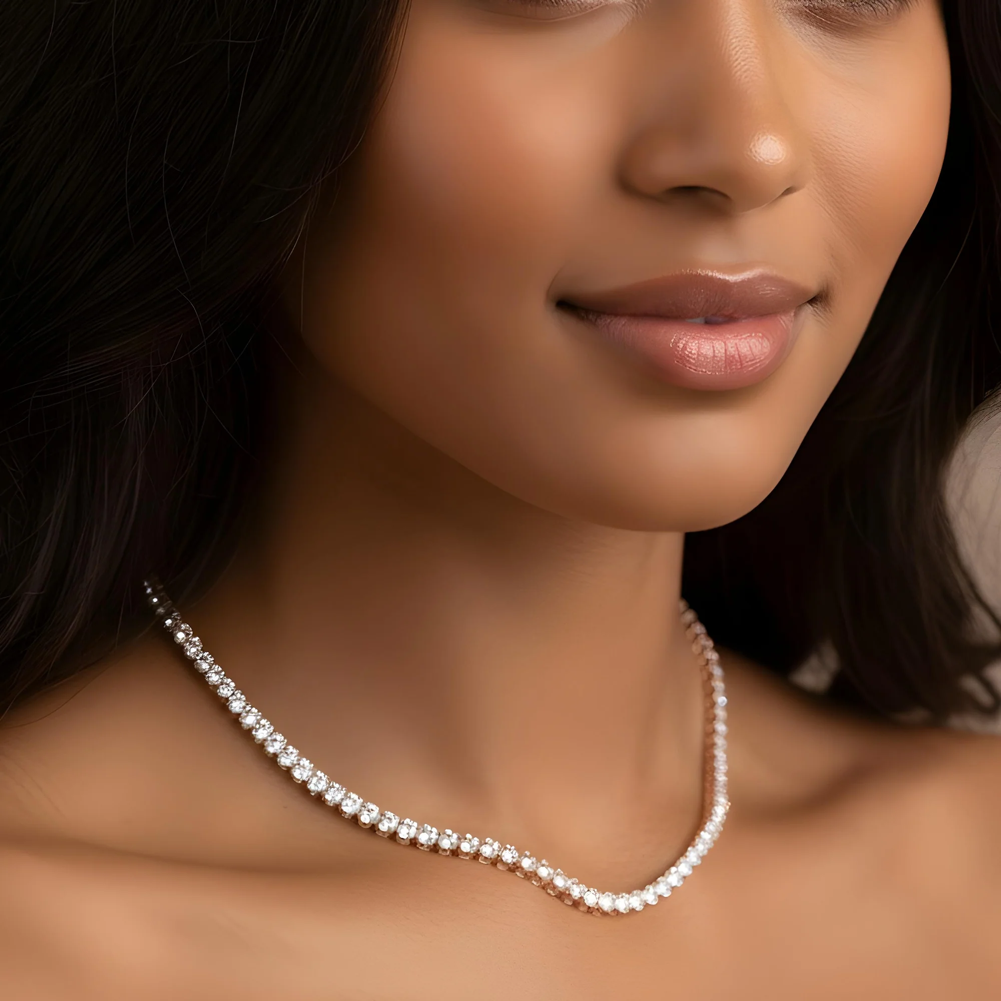14K Yellow Gold 3-prong Round Diamond Tennis Chain 47.10ct - Image 8