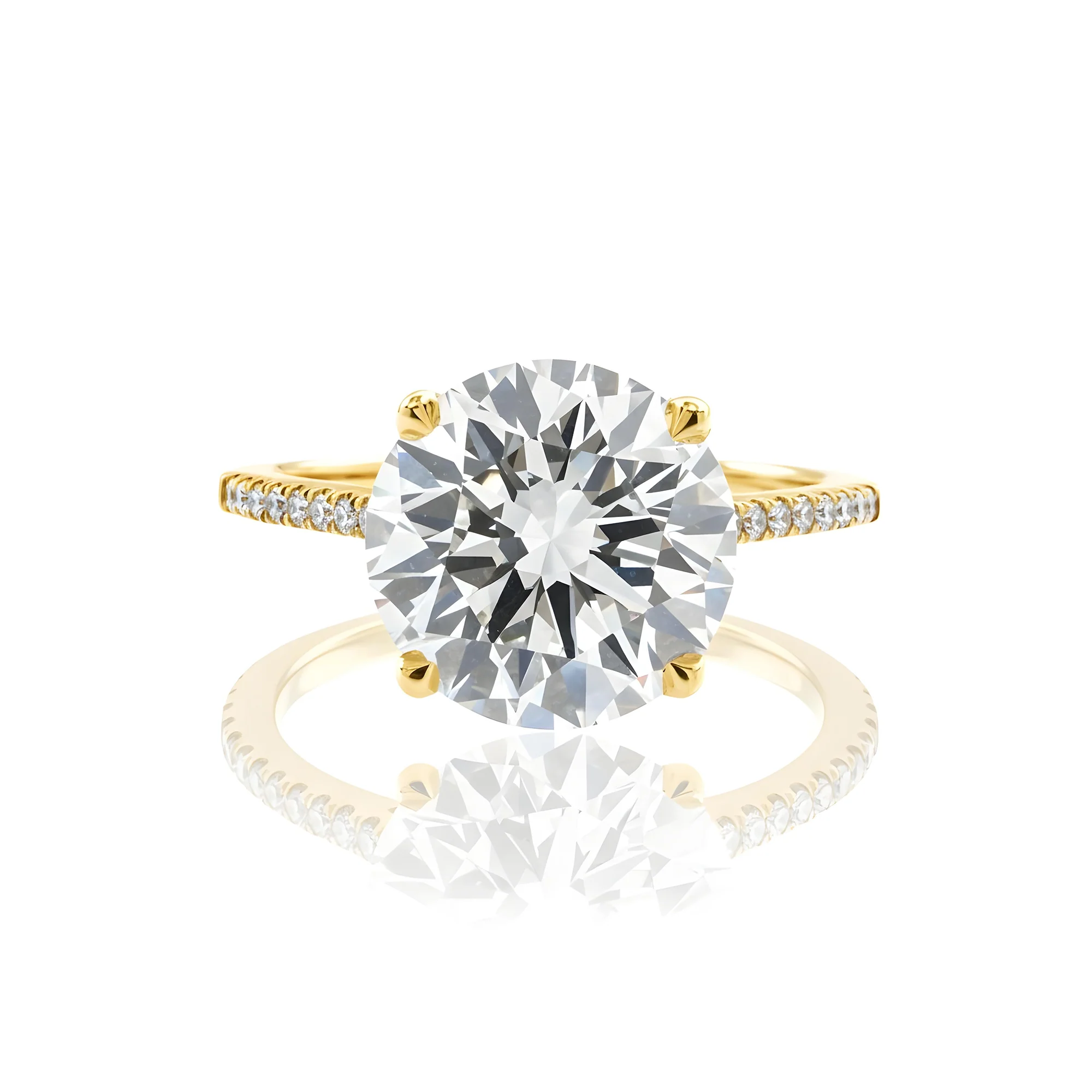 18 White Gold 5.31ct Round Diamond Engagement Ring 5.52ctw - Image 6