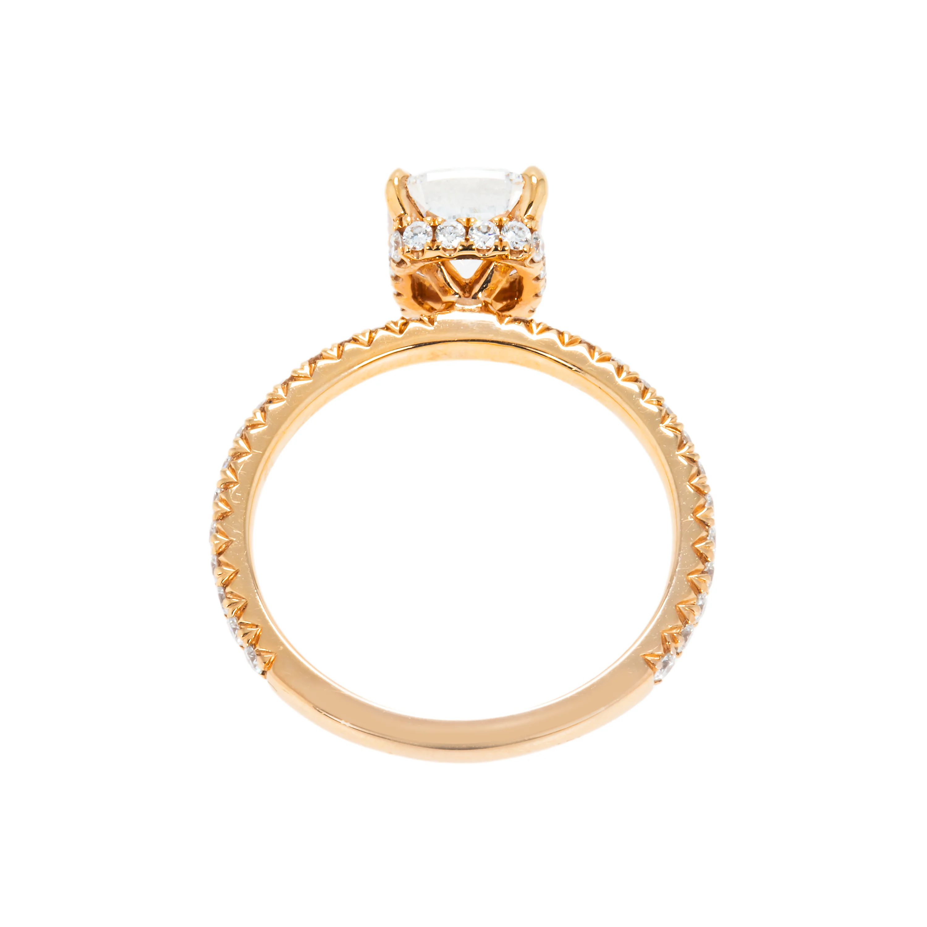GIA 18K Rose Gold 2.0ct Cushion Cut Diamond Engagement Ring 2.50ctw - Image 5