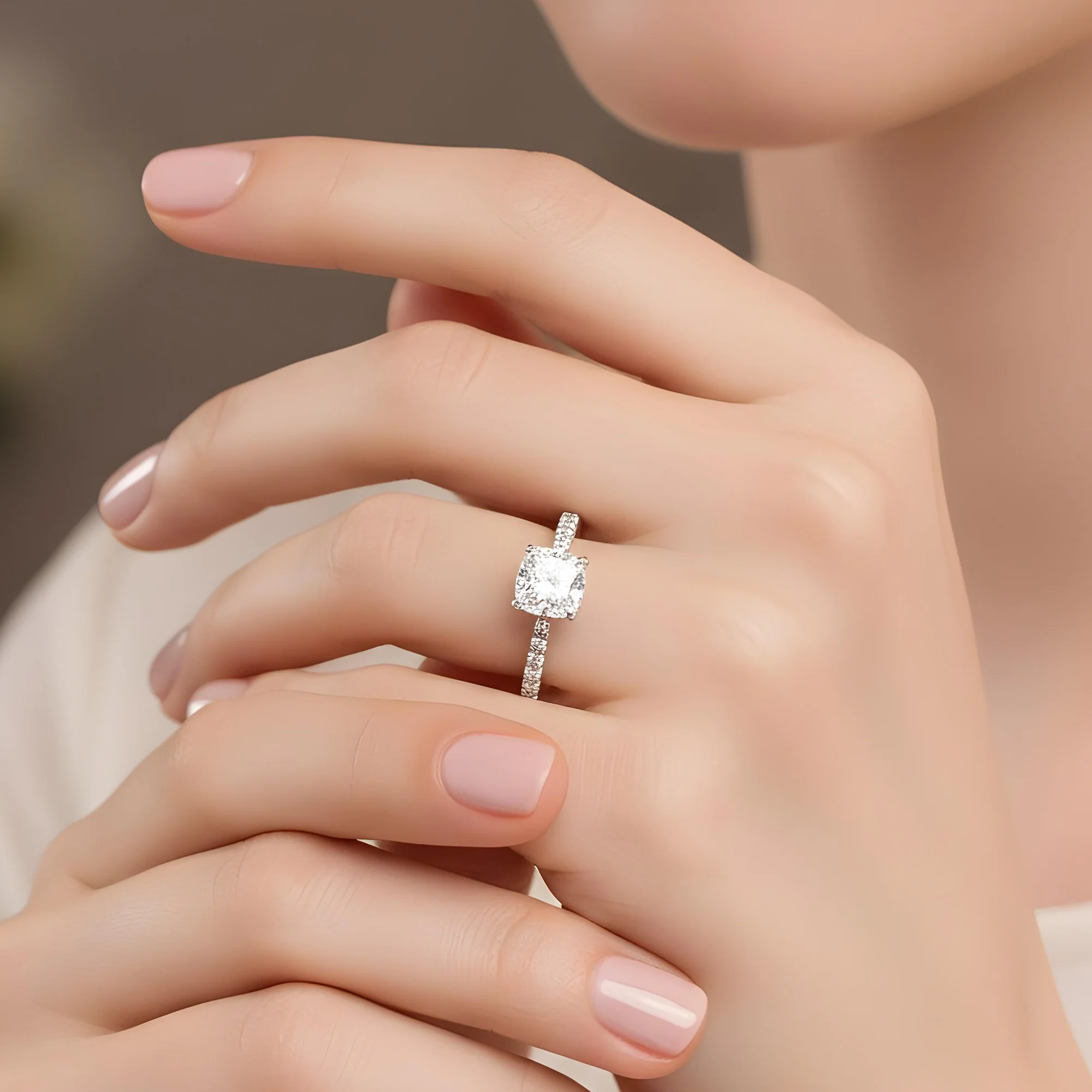GIA 18K Rose Gold 2.0ct Cushion Cut Diamond Engagement Ring 2.50ctw - Image 9