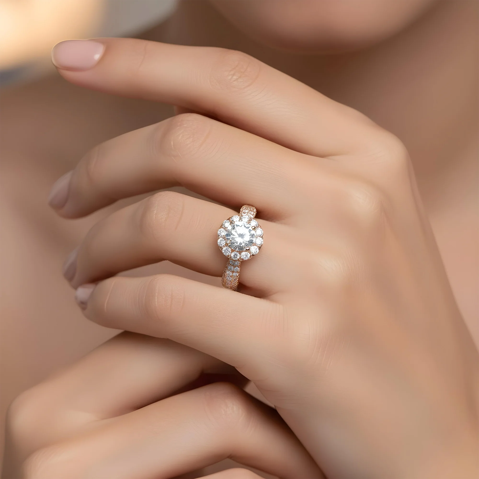 18K White Gold 3.06ct Round Diamond Engagement Ring 6.03ct - Image 9