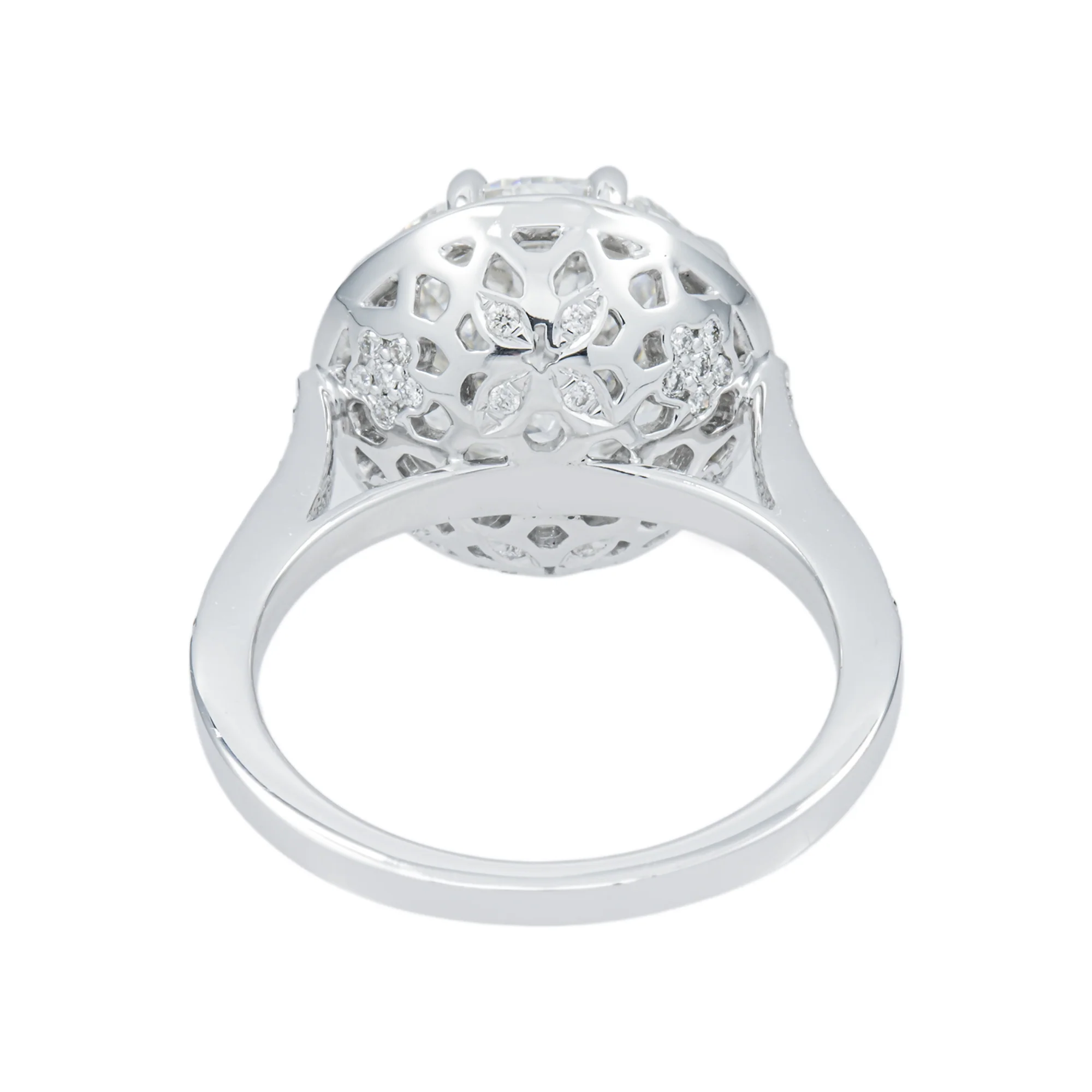 18K White Gold 5.01ct Round Diamond Engagement Ring - Image 5