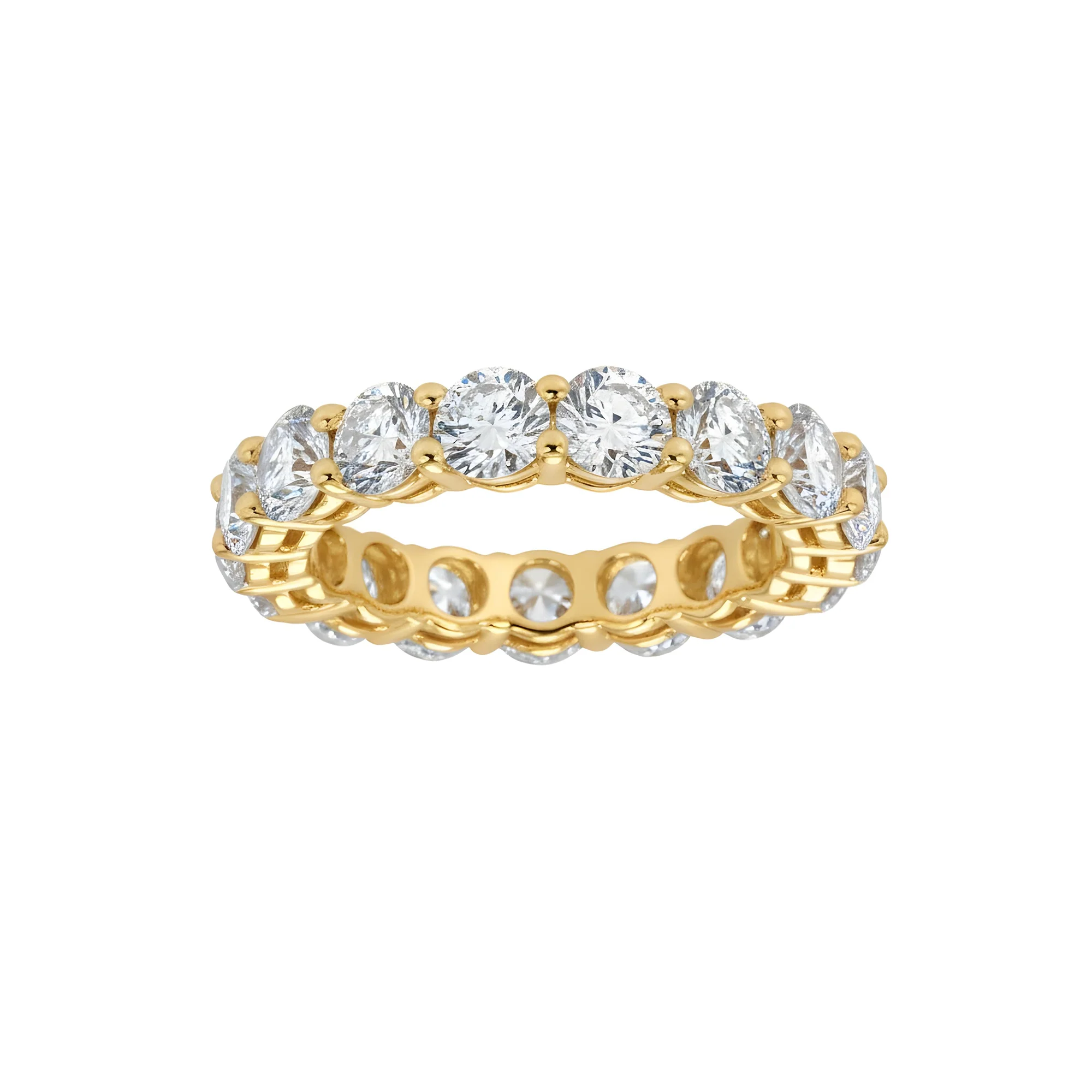 18K White Gold Round Diamond Eternity Ring 4.24ct (size 6-8) - Image 5