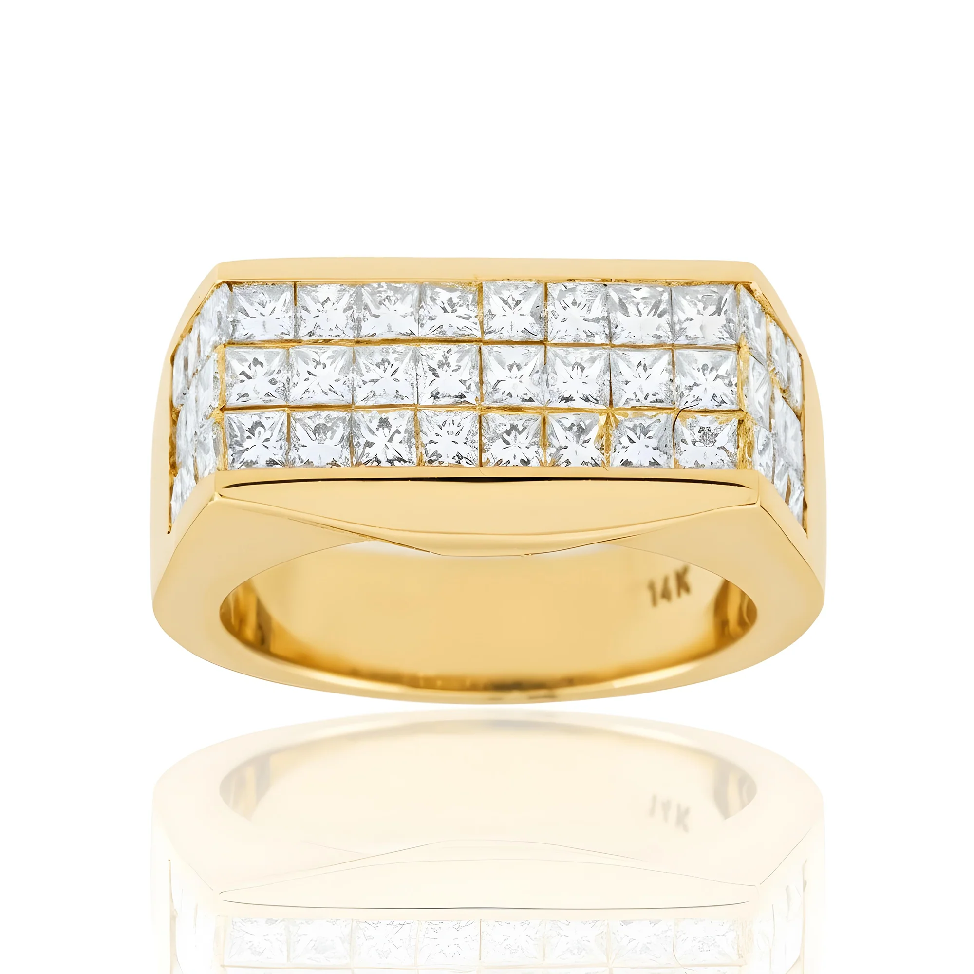 18K White Gold Princess Cut Diamond Ring 1.85ct - Image 6