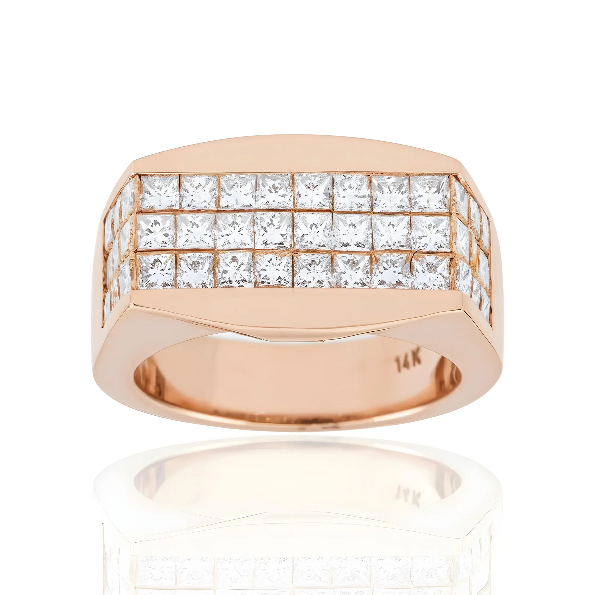 18K White Gold Princess Cut Diamond Ring 1.85ct - Image 8