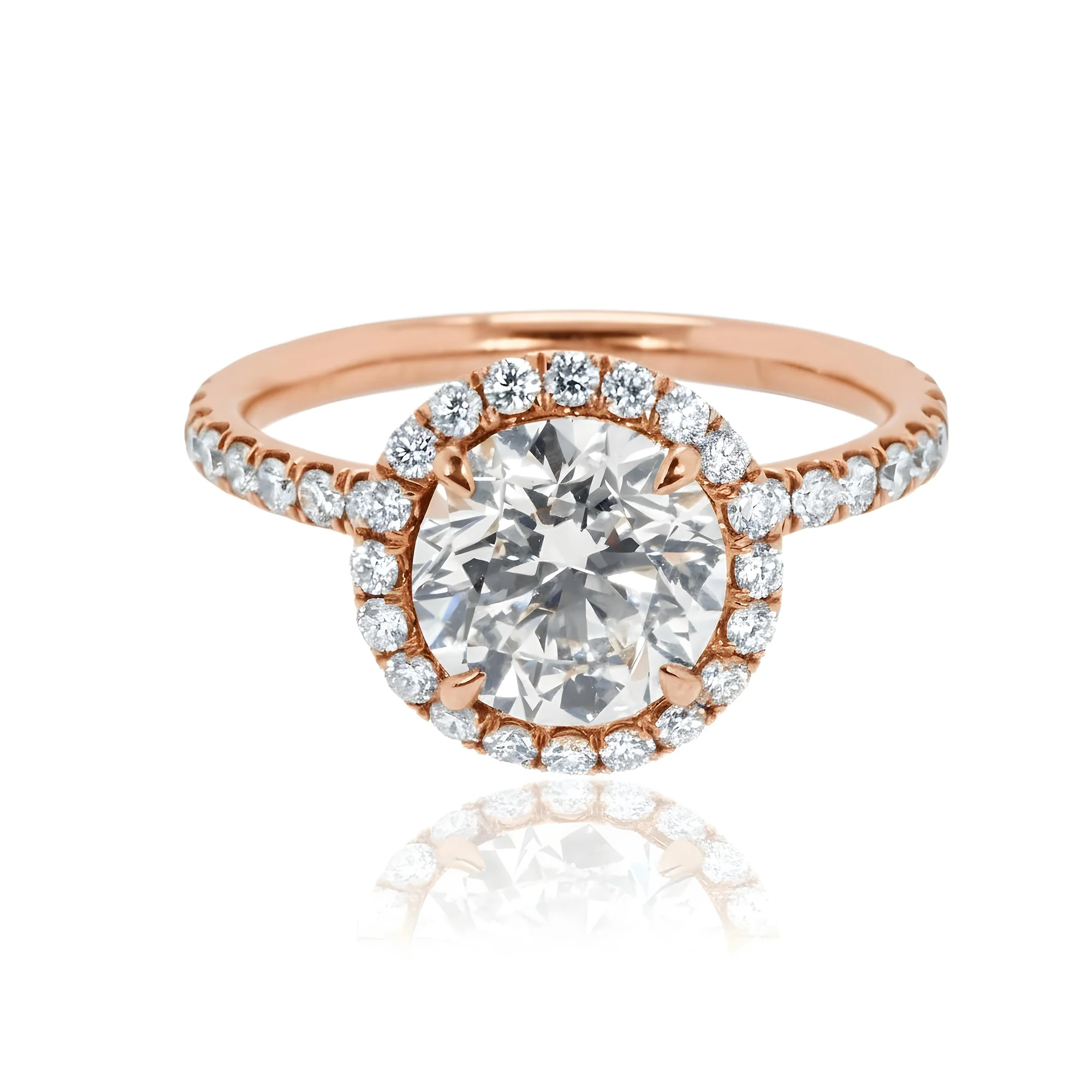 18K Yellow Gold 2.03ct Round Diamond Engagement Ring 2.83ctw - Image 9