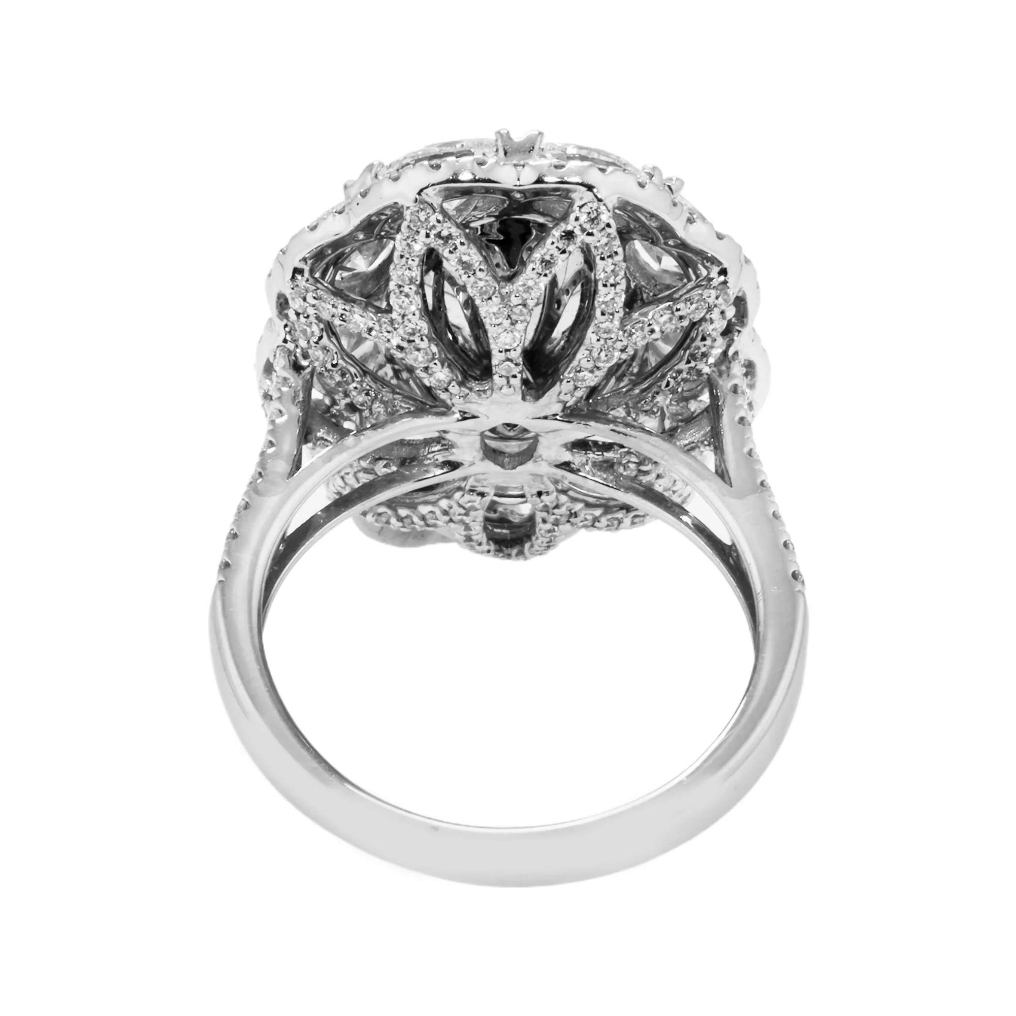 GIA 18K White Gold 2.02ct Oval Cut Fancy Intense Pink Diamond Ring 5.75ctw - Image 5