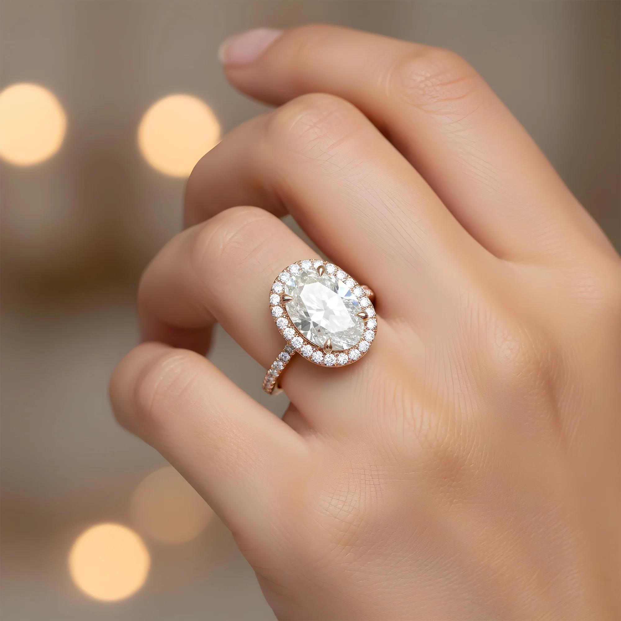 GIA 18K White Gold 4.01ct Oval Cut Diamond Engagement Ring 4.84ct - Image 10