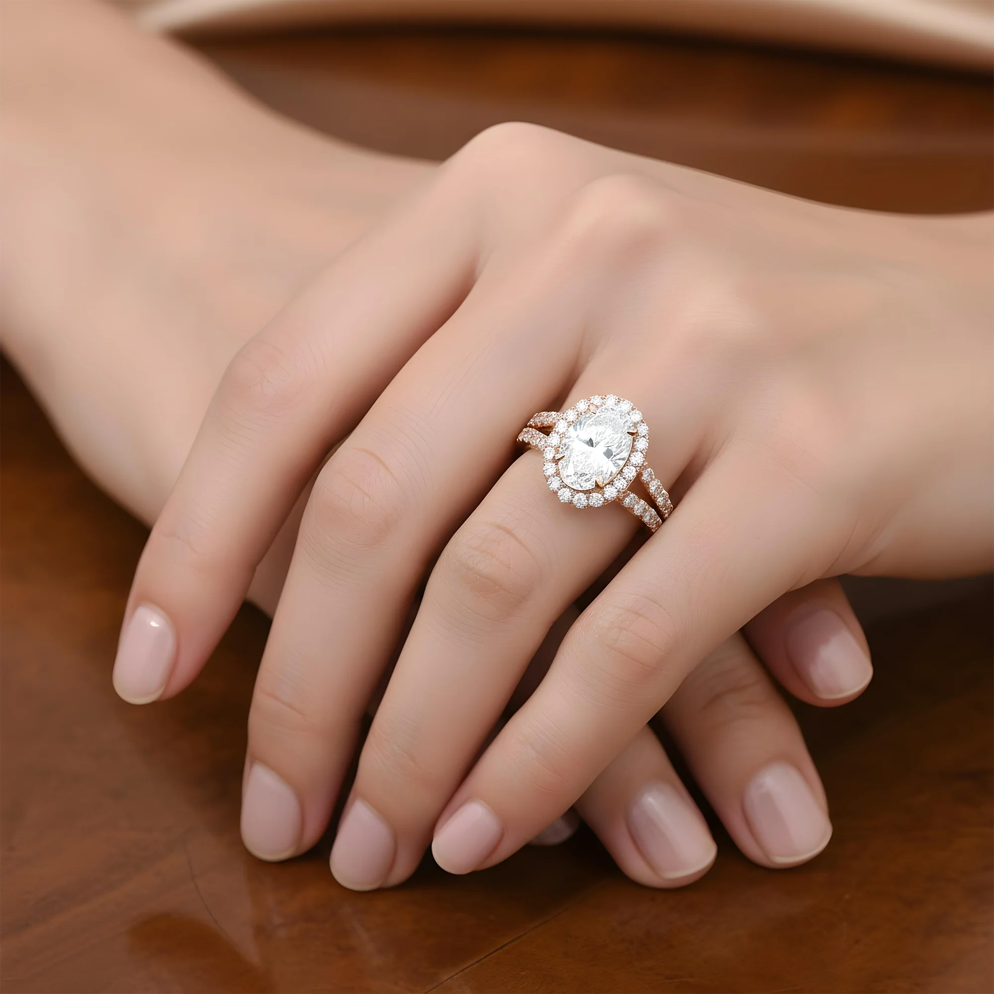 GIA 18K White Gold 4ct Oval Cut Diamond Engagement Ring 5.93ctw - Image 10