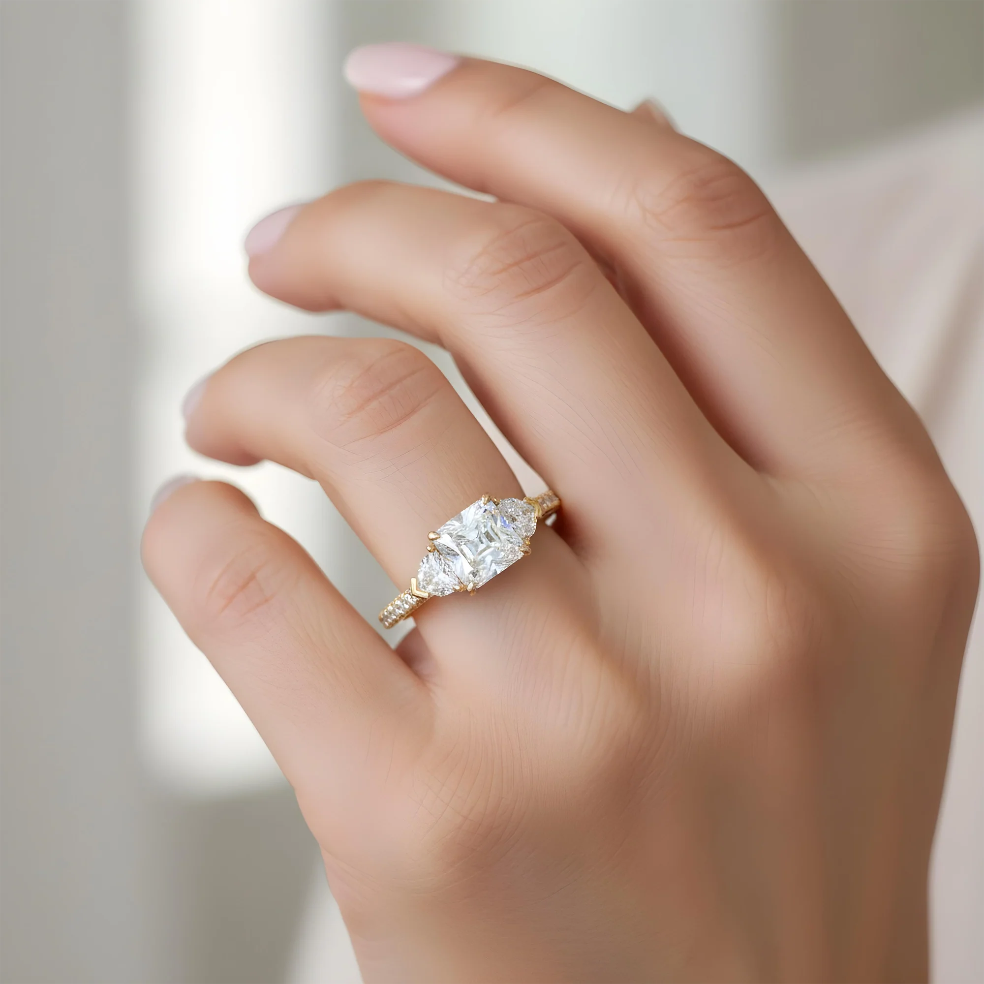 GIA 18K Rose Gold Asscher Cut Diamond Engagement Ring 7.82ctw - Image 11