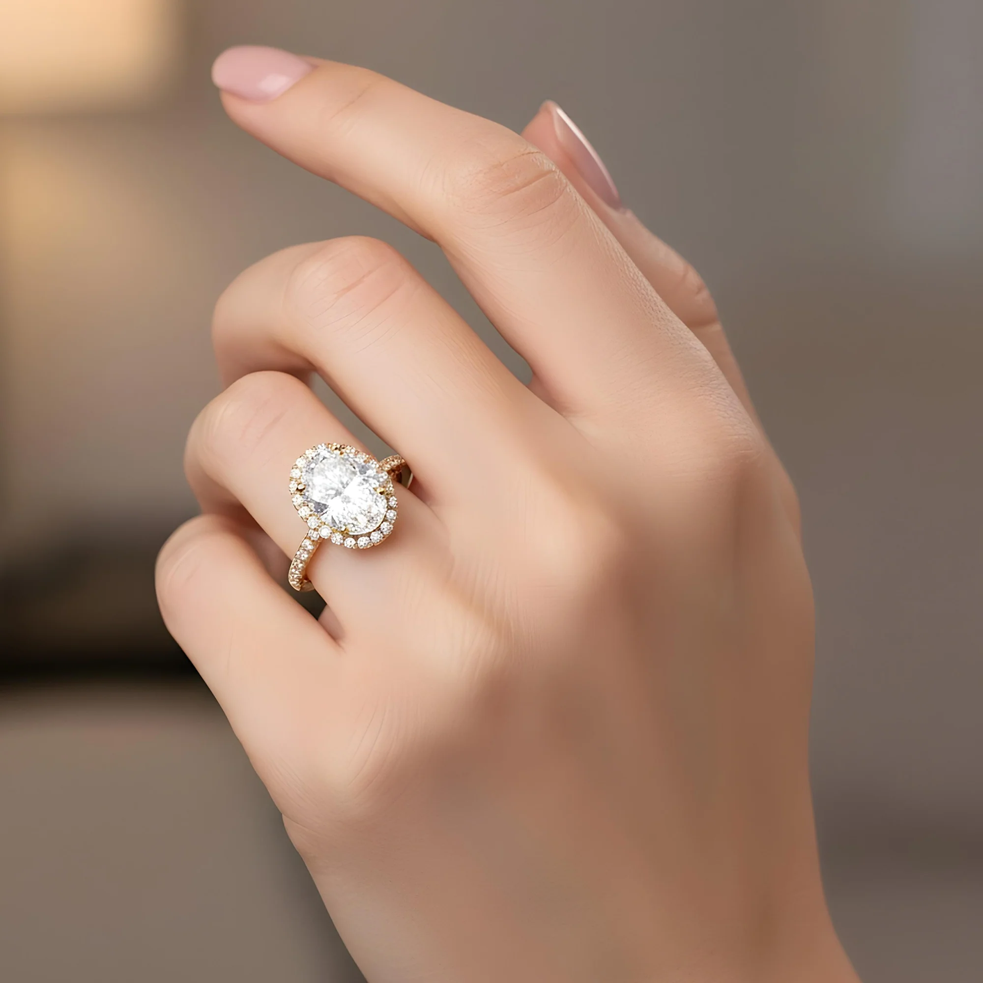 GIA 3.02ct Oval Cut Diamond Engagement ring 3.77ctw - Image 15