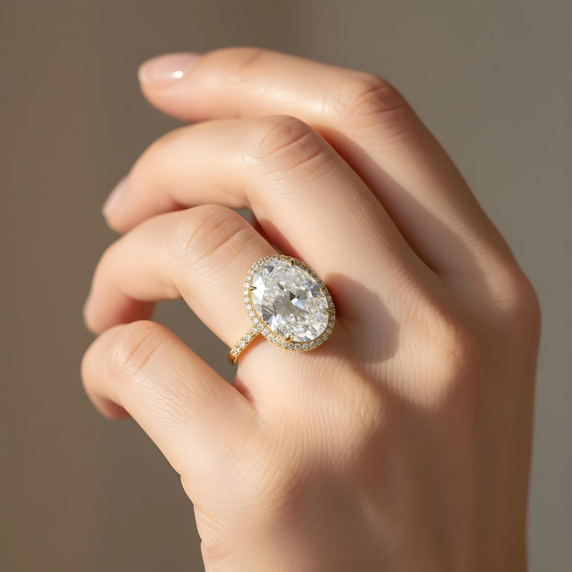 GIA Platinum 10.11ct Internally Flawless Oval Cut Diamond Engagement Ring - Image 7