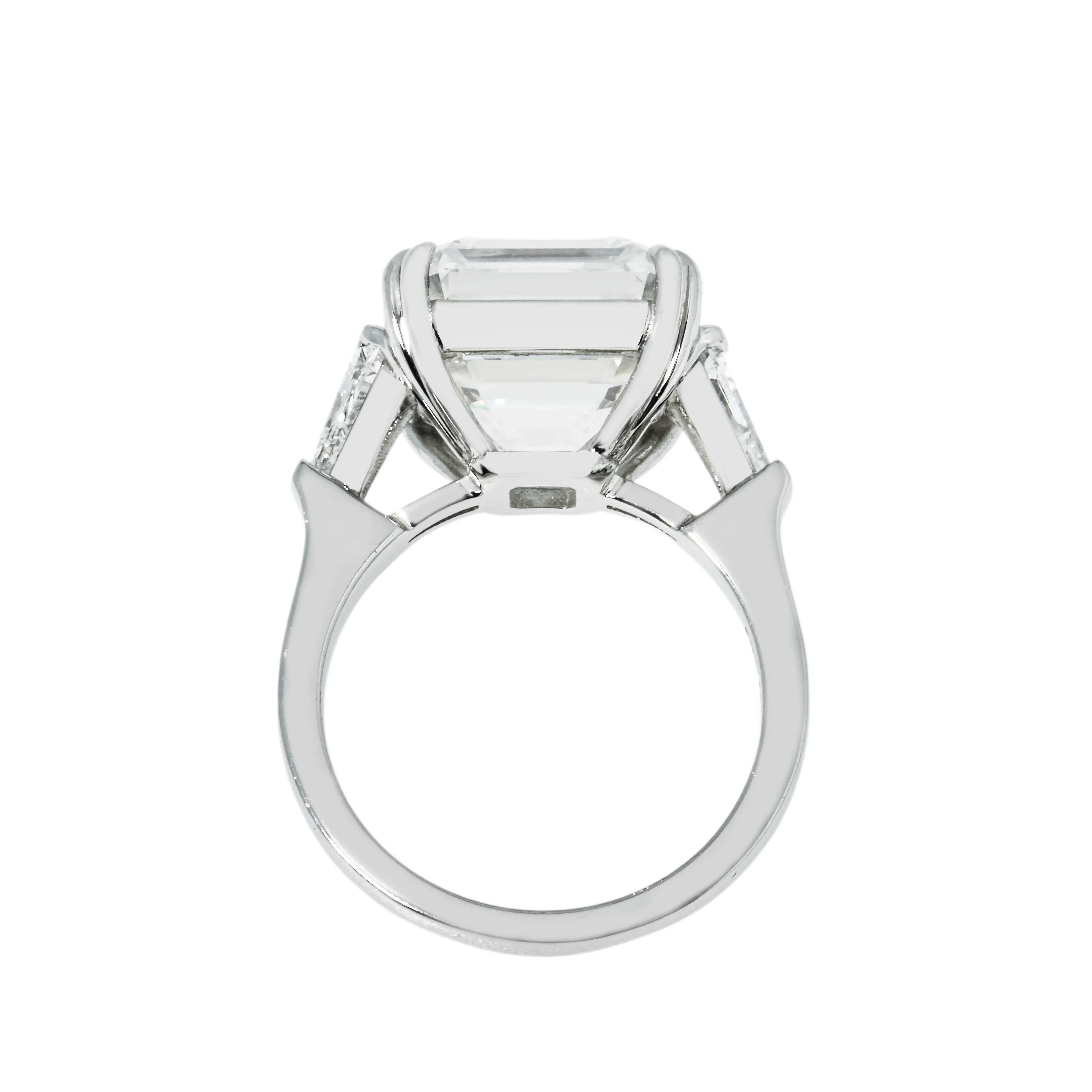 GIA Platinum 11.91ct Asscher Cut Diamond Engagement Ring 12.69ctw - Image 5