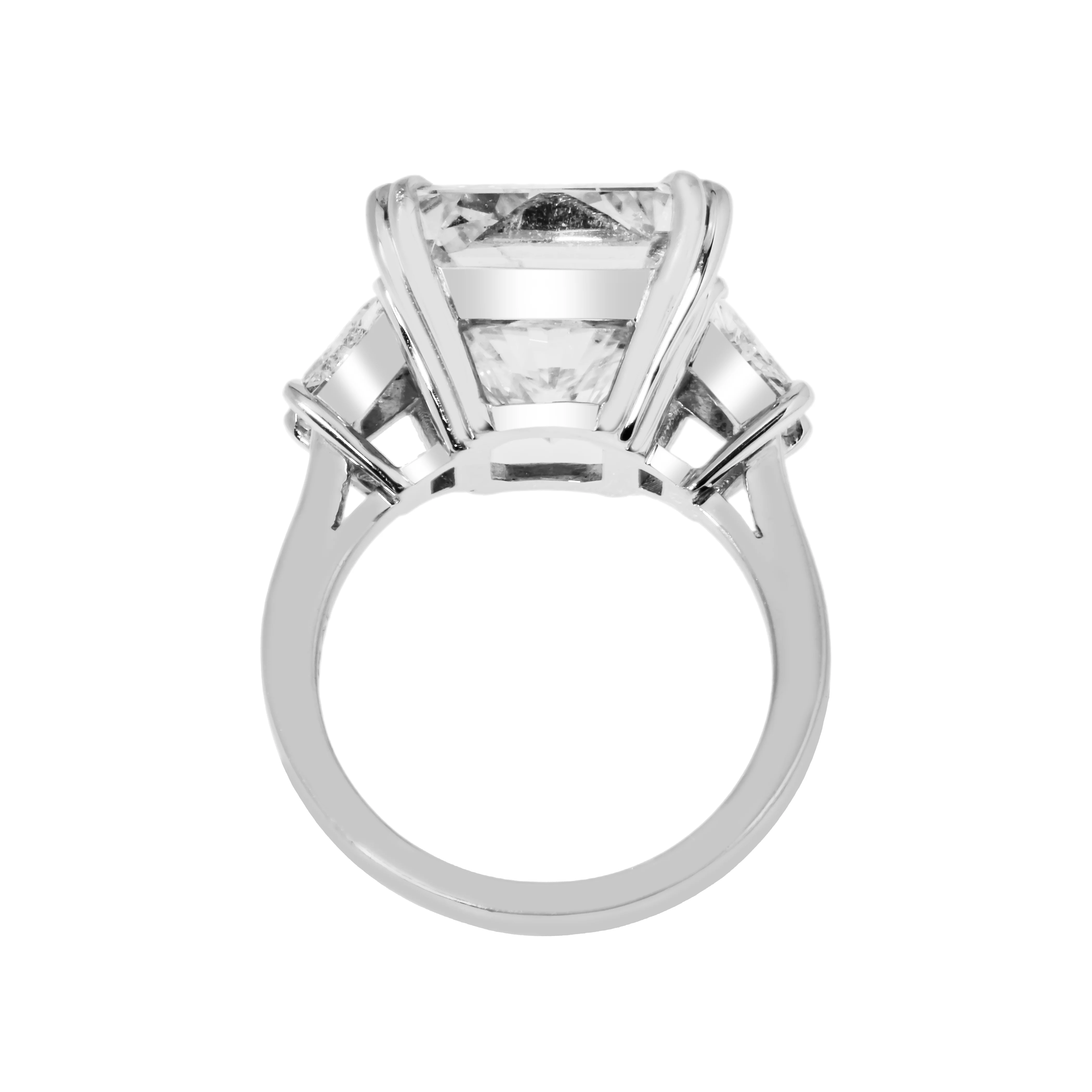 GIA Platinum 13.08ct Radiant Cut Diamond Engagement Ring 14.46ctw - Image 5