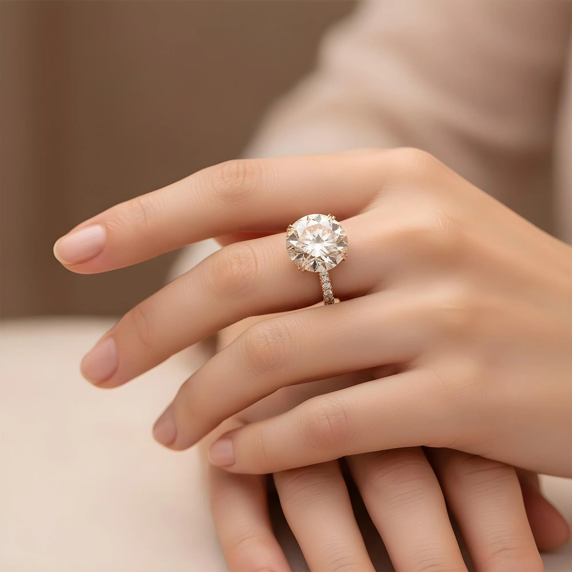 GIA Platinum 19.27ct Round Cut Fancy Vivid Pink Diamond Ring 21.18ctw - Image 10