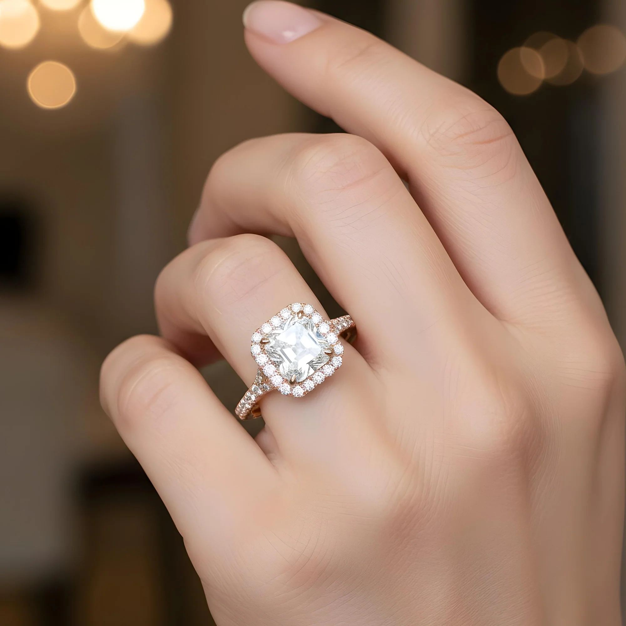 GIA Platinum 2.78ct Asscher Cut Diamond Engagement Ring 3.73ctw - Image 11