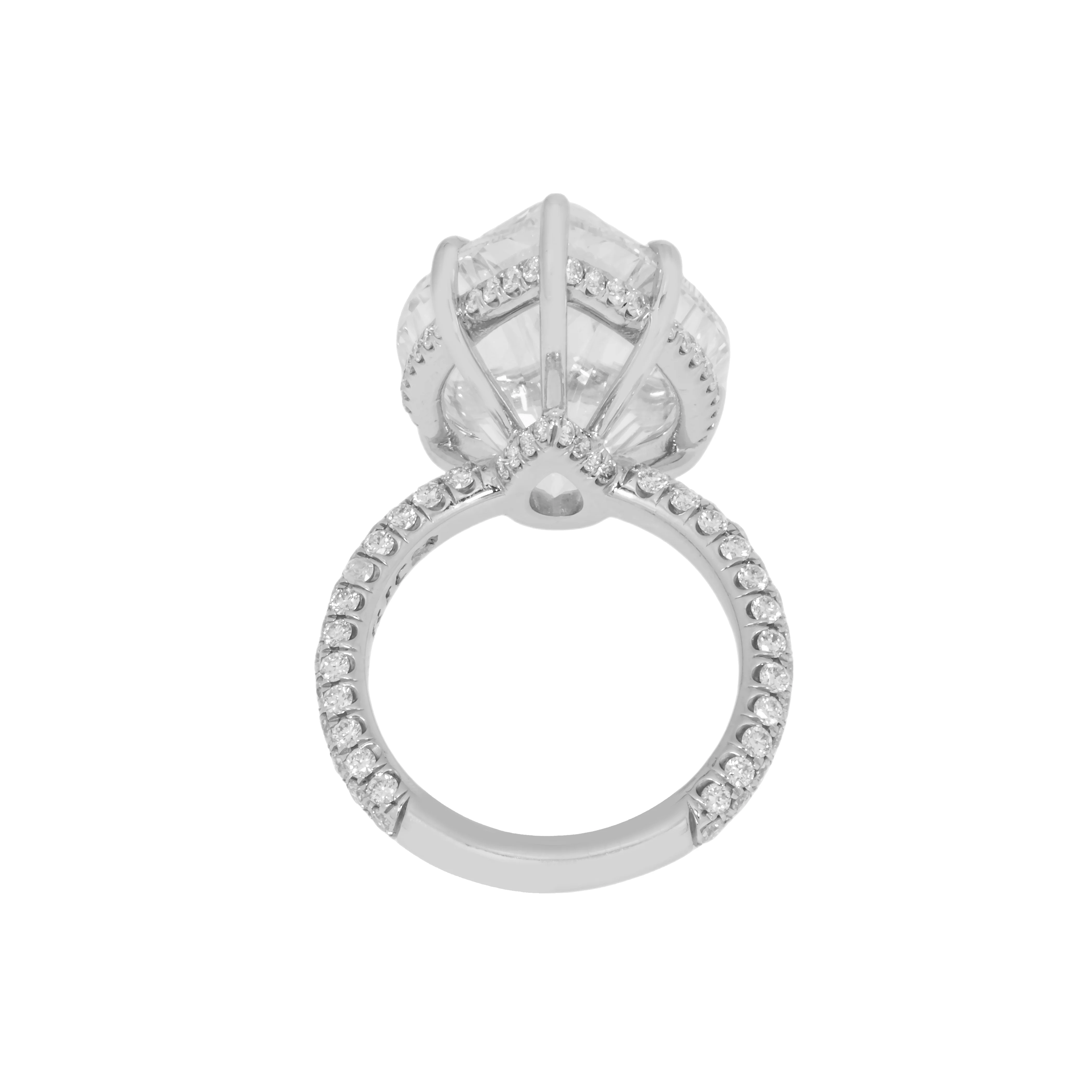 GIA Platinum 23ct Pear Cut Diamond Engagement Ring 25.05ctw - Image 4