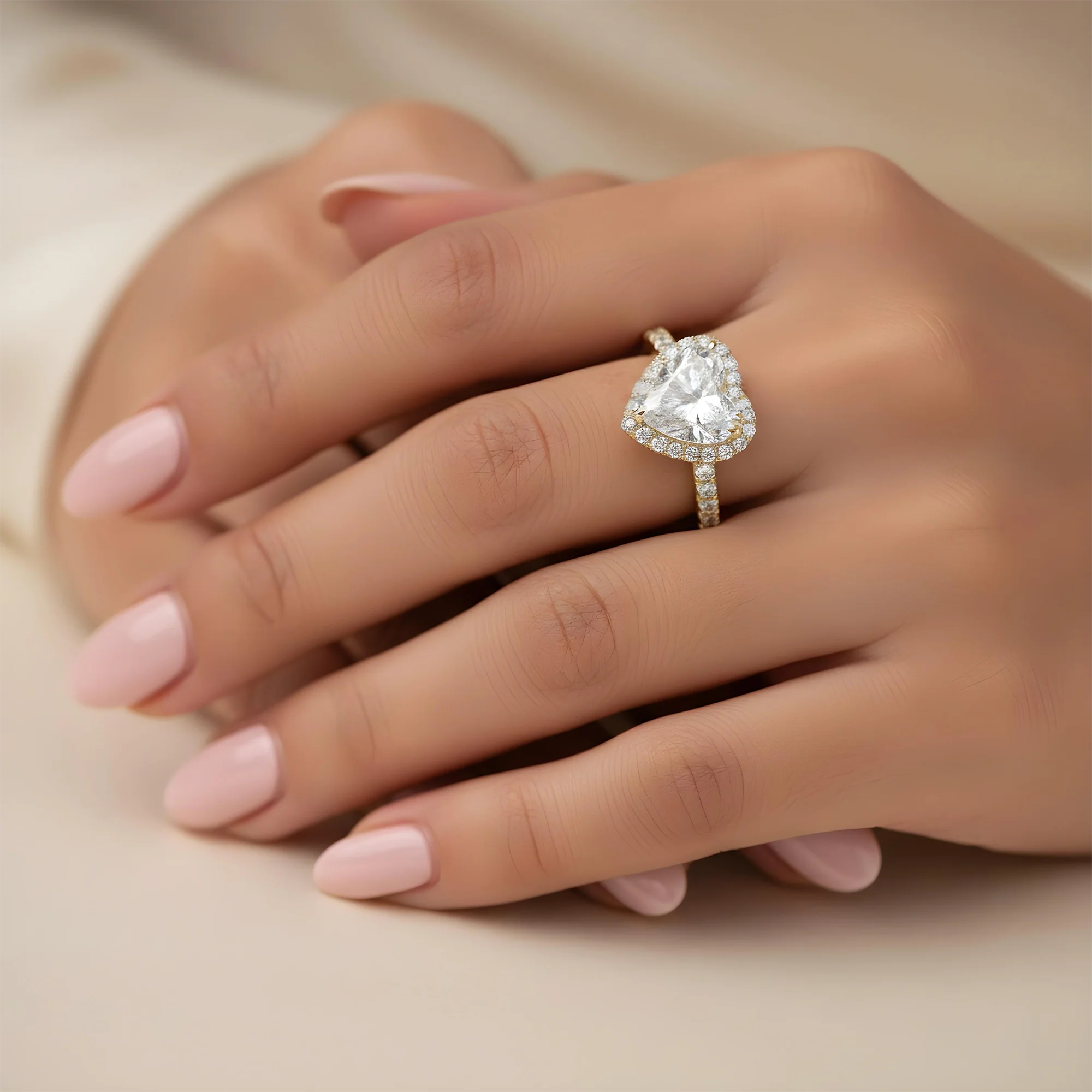 GIA Platinum 2.01ct Heart Cut Diamond Engagement Ring 2.71ctw - Image 8