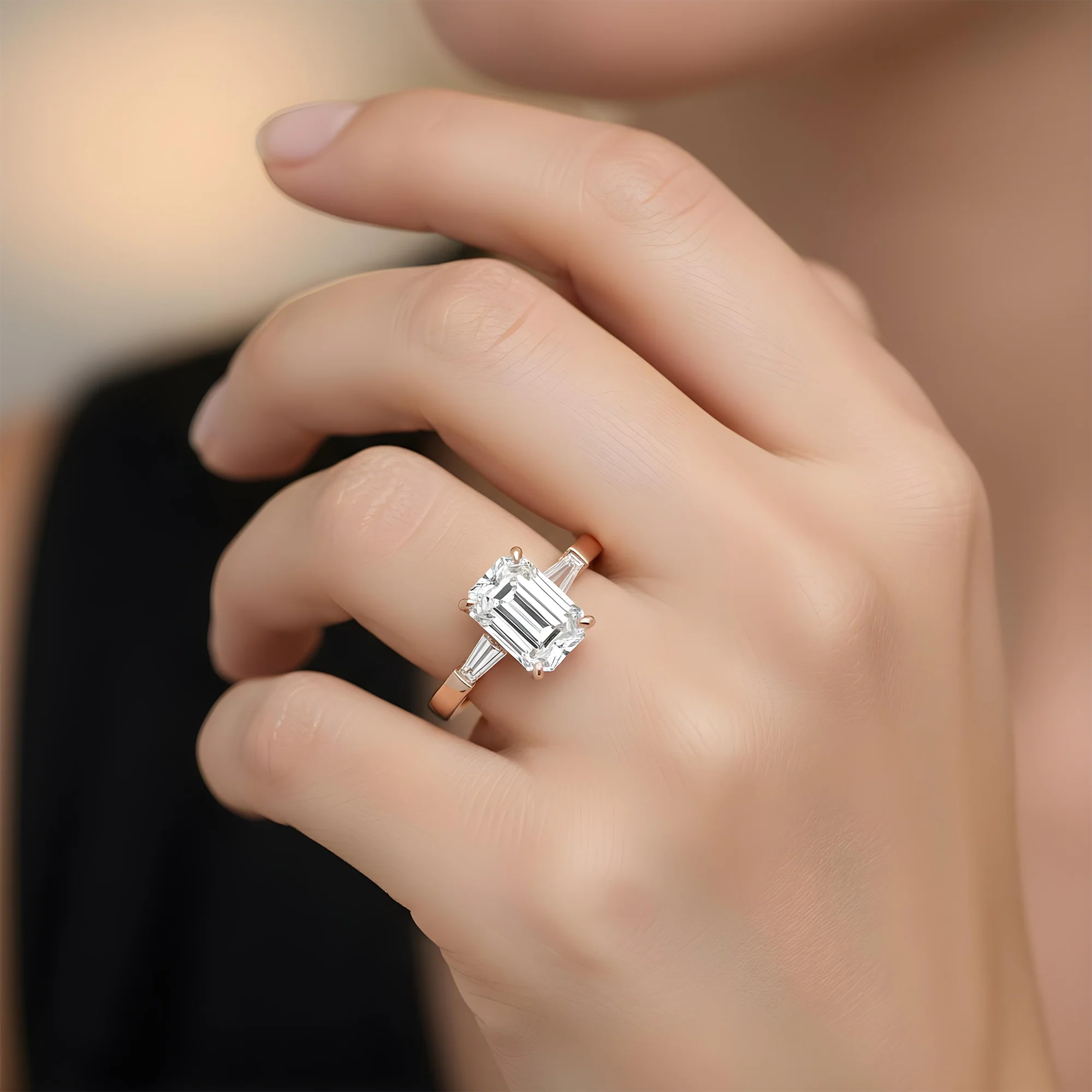 GIA Platinum 4.04ct Oval Cut Triple Diamond Engagement Ring 4.42ctw - Image 10