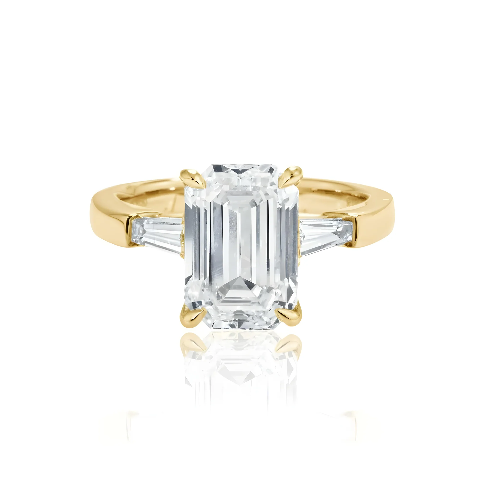 GIA Platinum 4.04ct Oval Cut Triple Diamond Engagement Ring 4.42ctw - Image 7